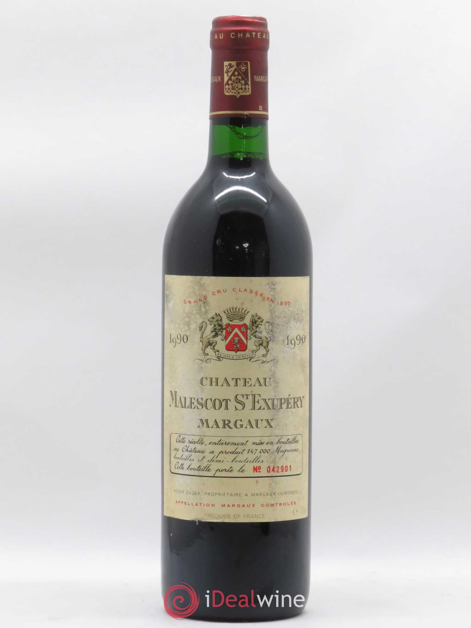 Château Malescot Saint-Exupéry 3ème Grand Cru Classé 1990 - Lot de 1 bouteille - 0