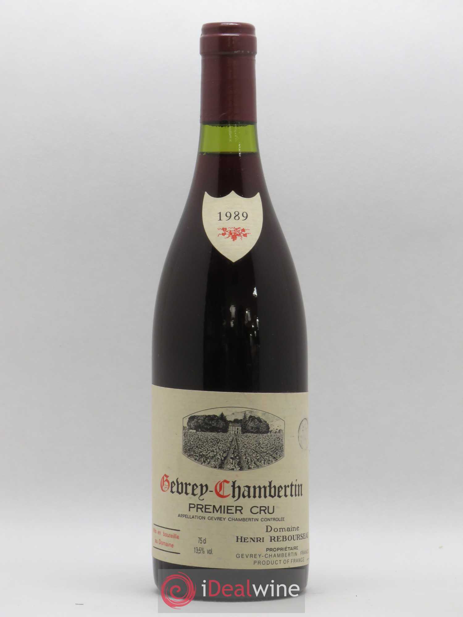 Gevrey-Chambertin 1er Cru Henri Rebourseau 1989 - Lot de 1 bouteille - 0