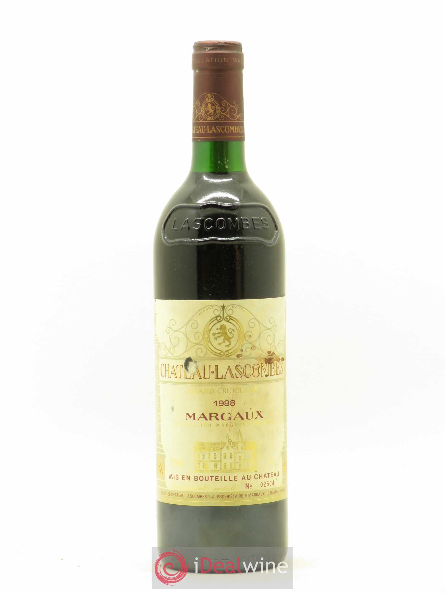 Château Lascombes 2ème Grand Cru Classé 1988 - Lot de 1 bouteille - 0