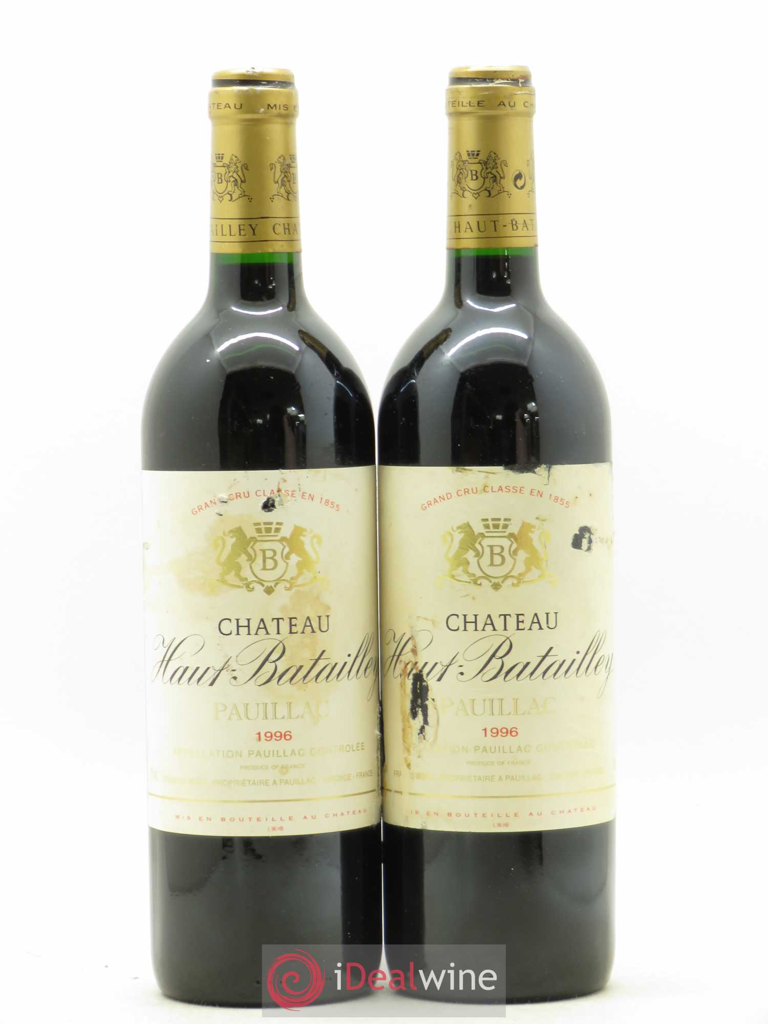 Château Haut Batailley 5ème Grand Cru Classé 1996 - Lot de 2 bouteilles - 0
