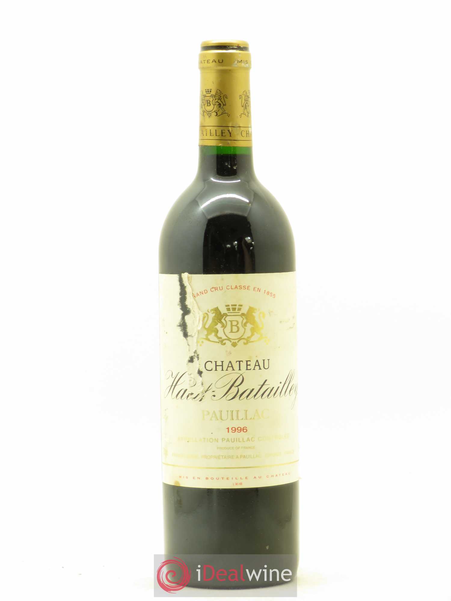 Château Haut Batailley 5ème Grand Cru Classé 1996 - Lot de 1 bouteille - 0