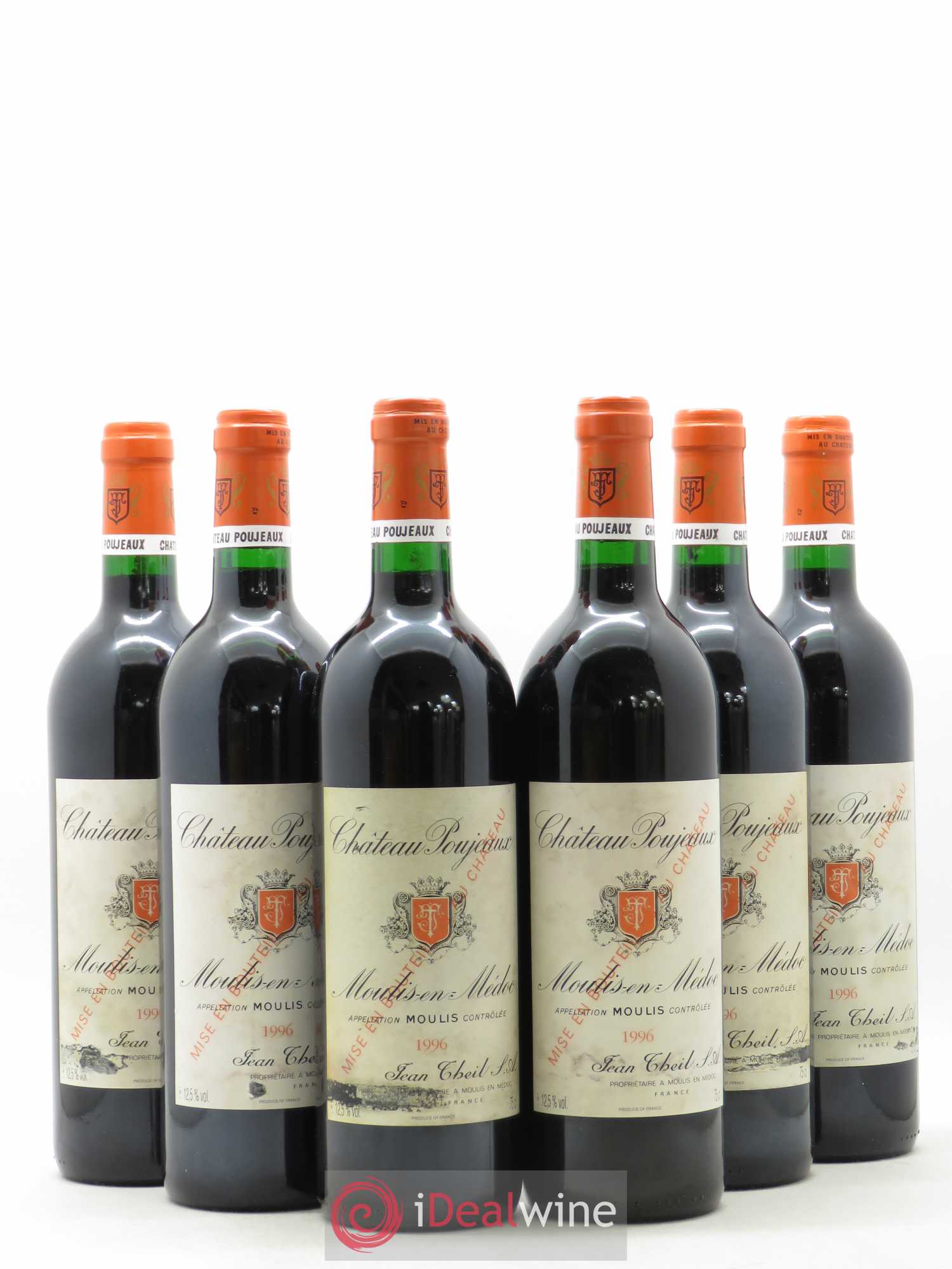 Château Poujeaux 1996 - Lot de 6 bouteilles - 0
