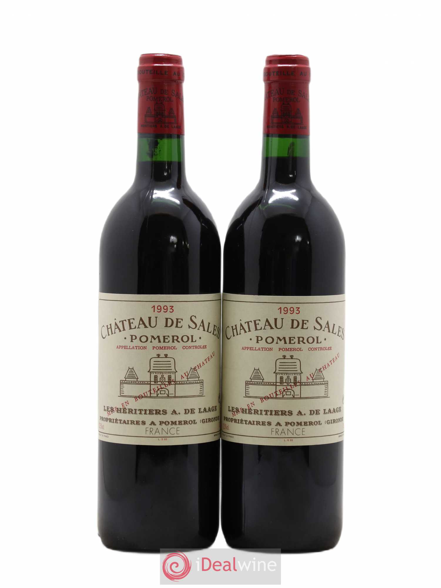 Château de Sales 1993 - Lot de 2 bouteilles - 0