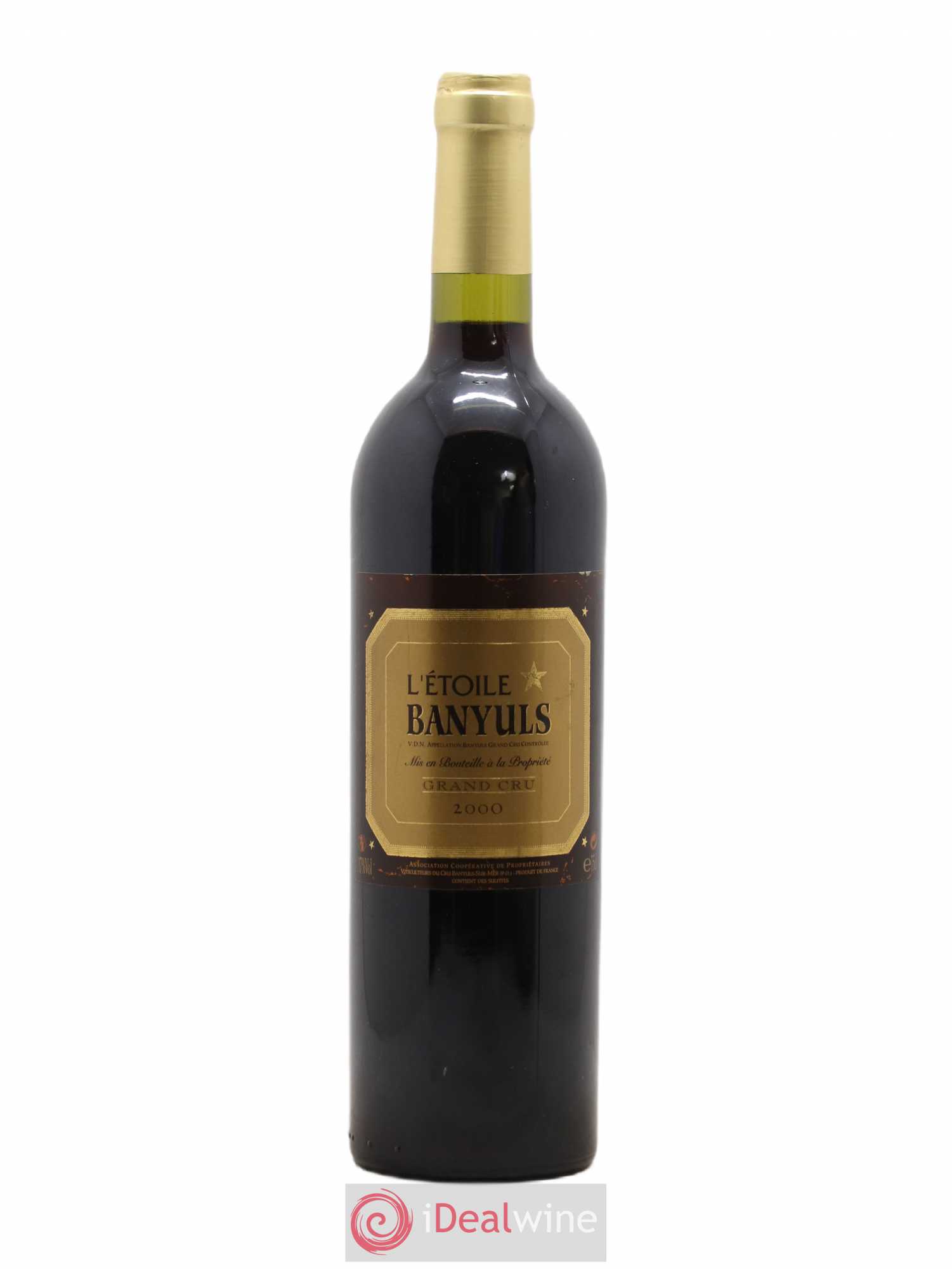Banyuls L'étoile Grand Cru Coopérative de Banyuls 2000 - Posten von 1 Flasche - 0