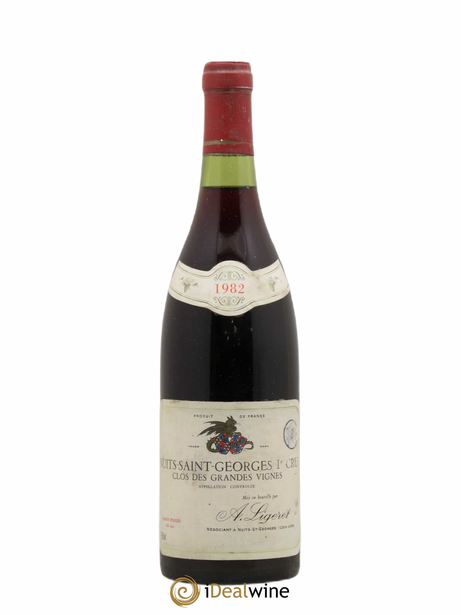 Nuits-Saint-Georges 1er Cru Clos Des Grandes Vignes Domaine A. Ligeret 1982 - Posten von 1 Flasche - 0