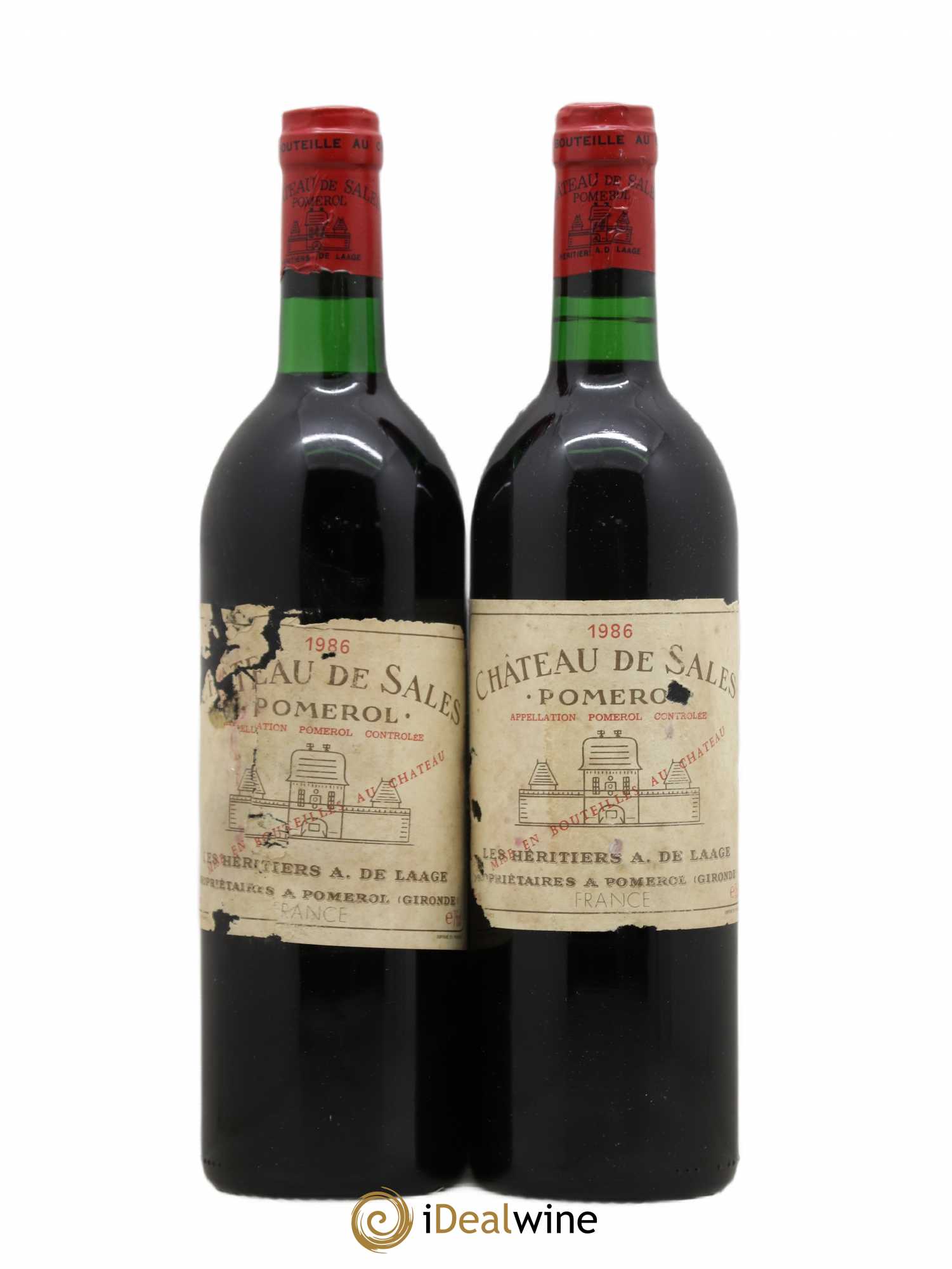 Château de Sales 1986 - Lot de 2 bouteilles - 0
