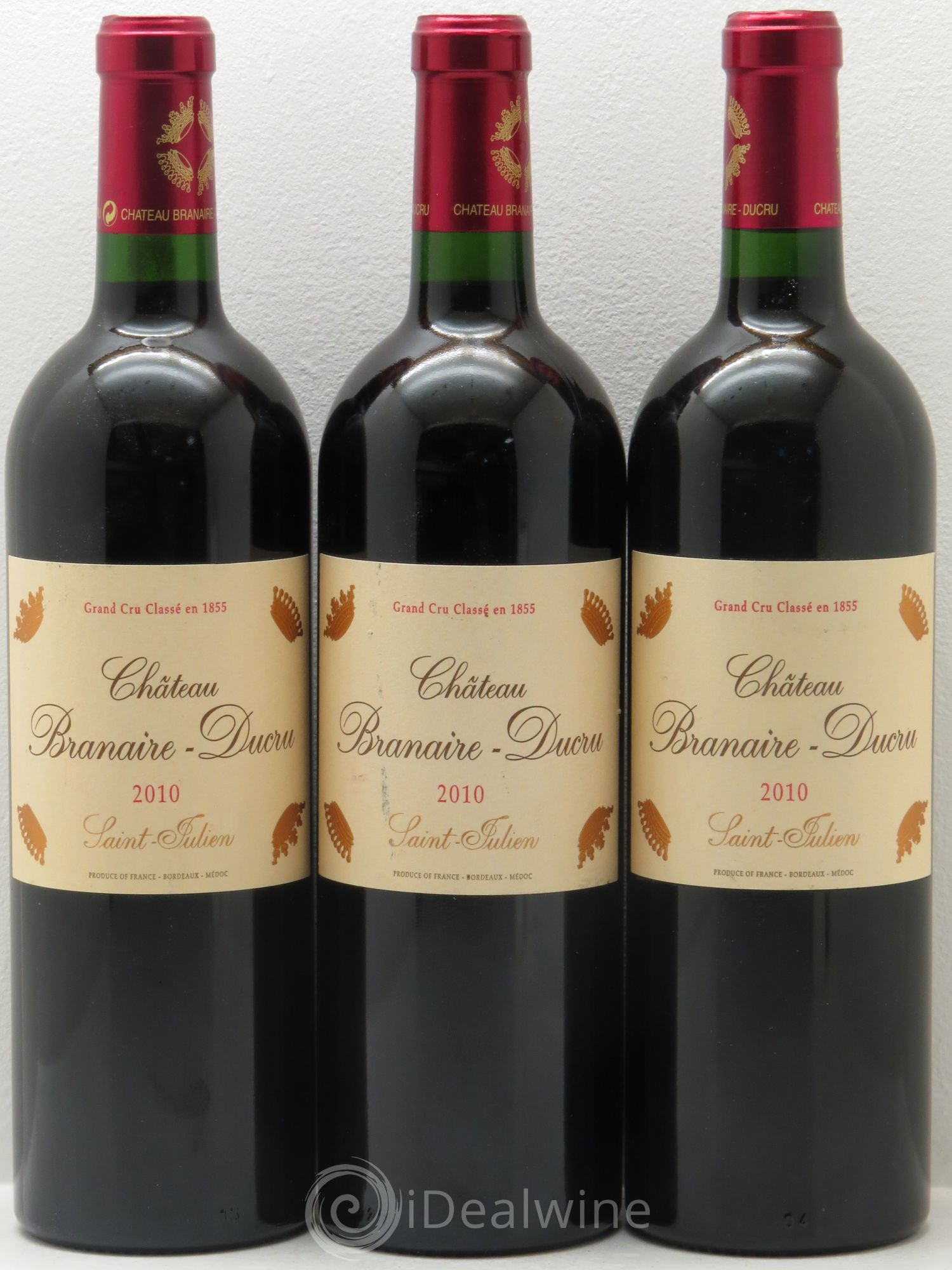 Château Branaire Ducru 4ème Grand Cru Classé 2010 - Lot de 3 bouteilles - 0