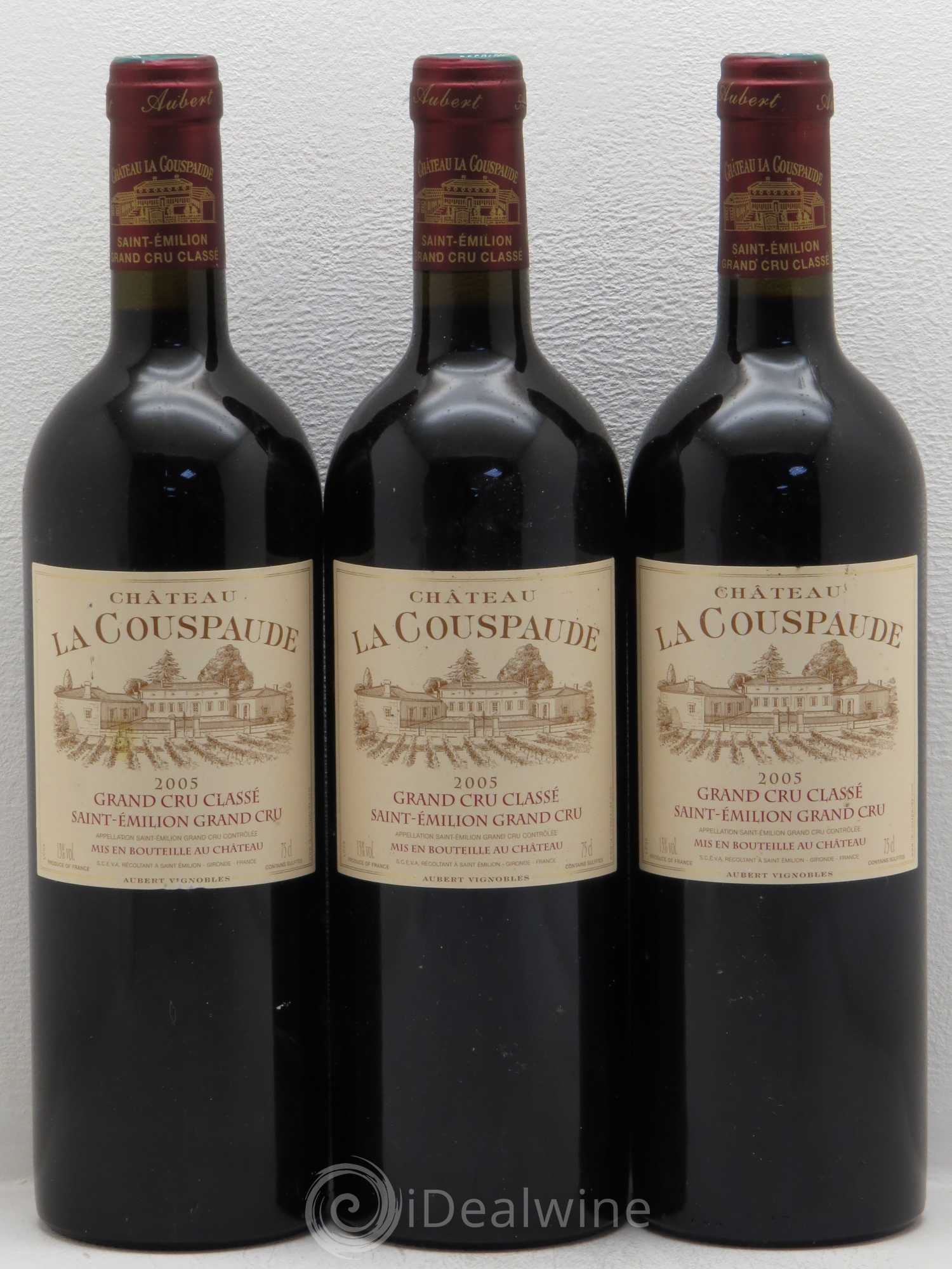 Château la Couspaude Grand Cru Classé 2005 - Lot de 3 bouteilles - 0