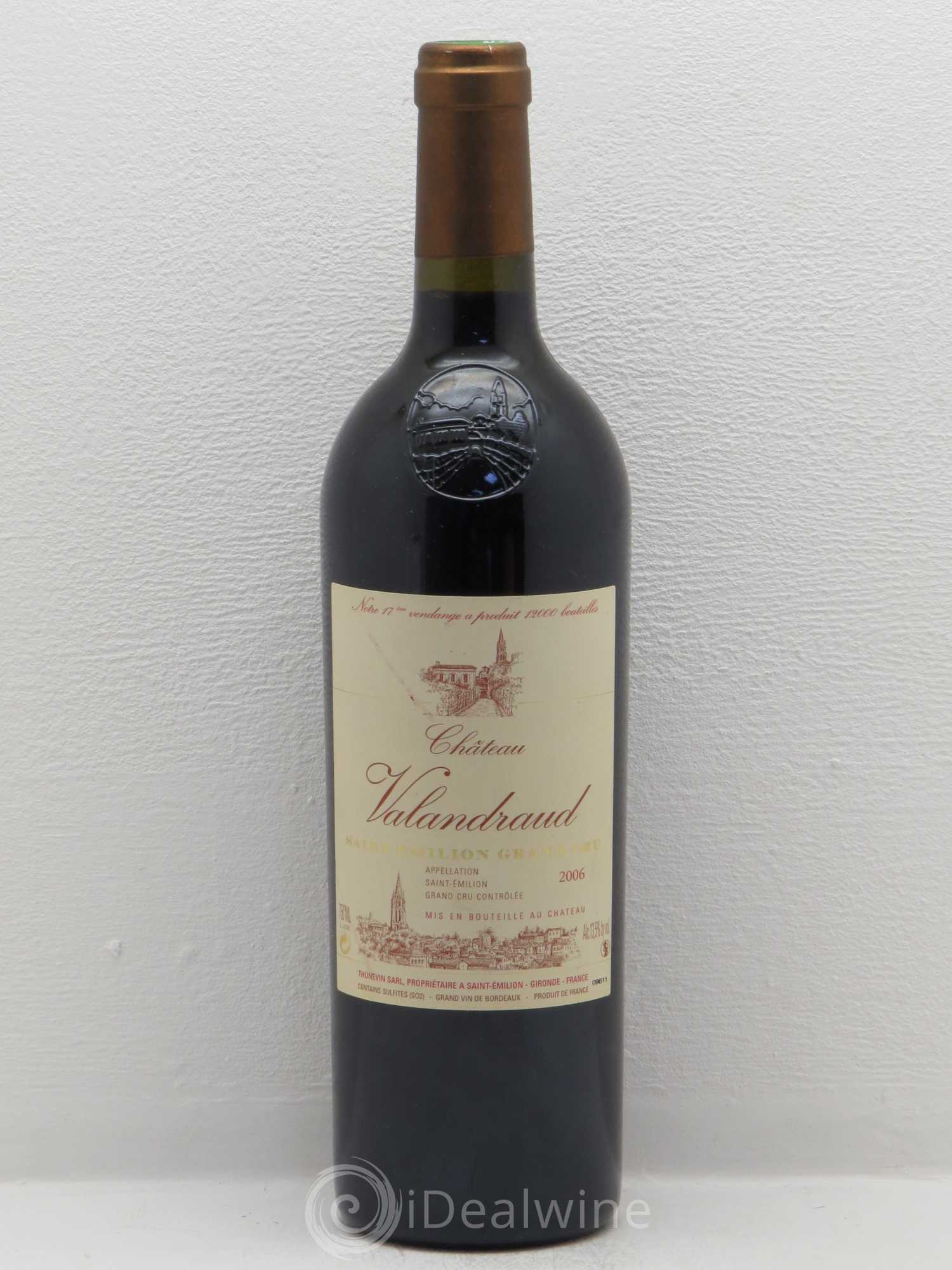 Château de Valandraud 2006 - Lot de 1 bouteille - 0