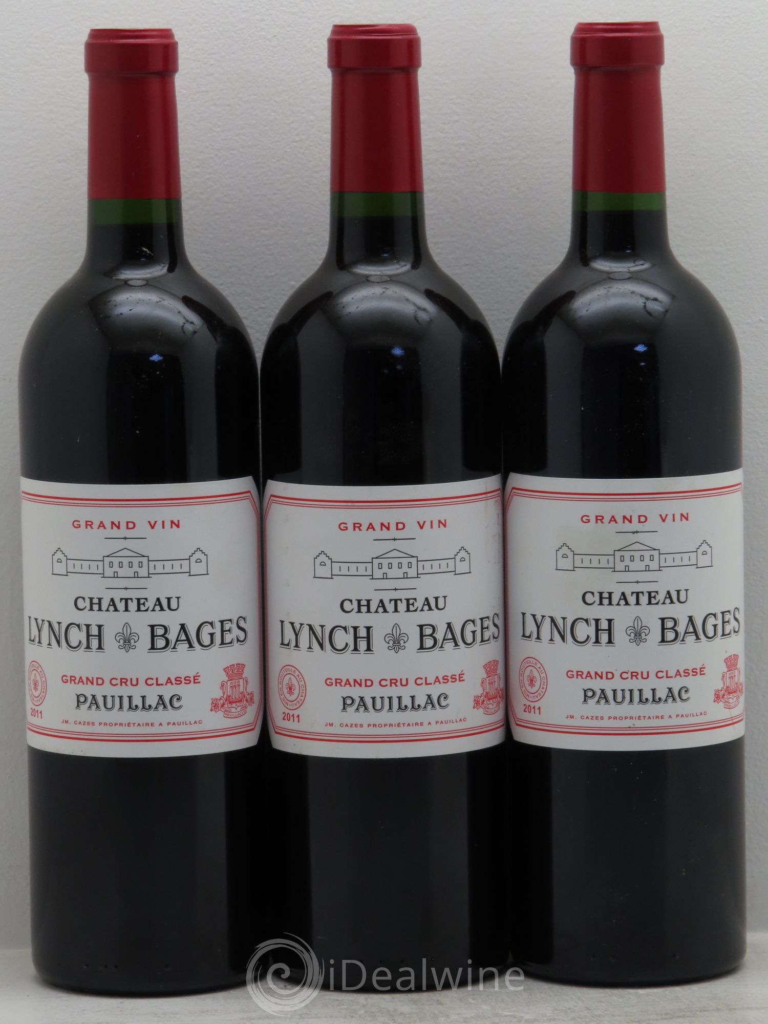 Château Lynch Bages 5ème Grand Cru Classé 2011 - Lot de 3 bouteilles - 0