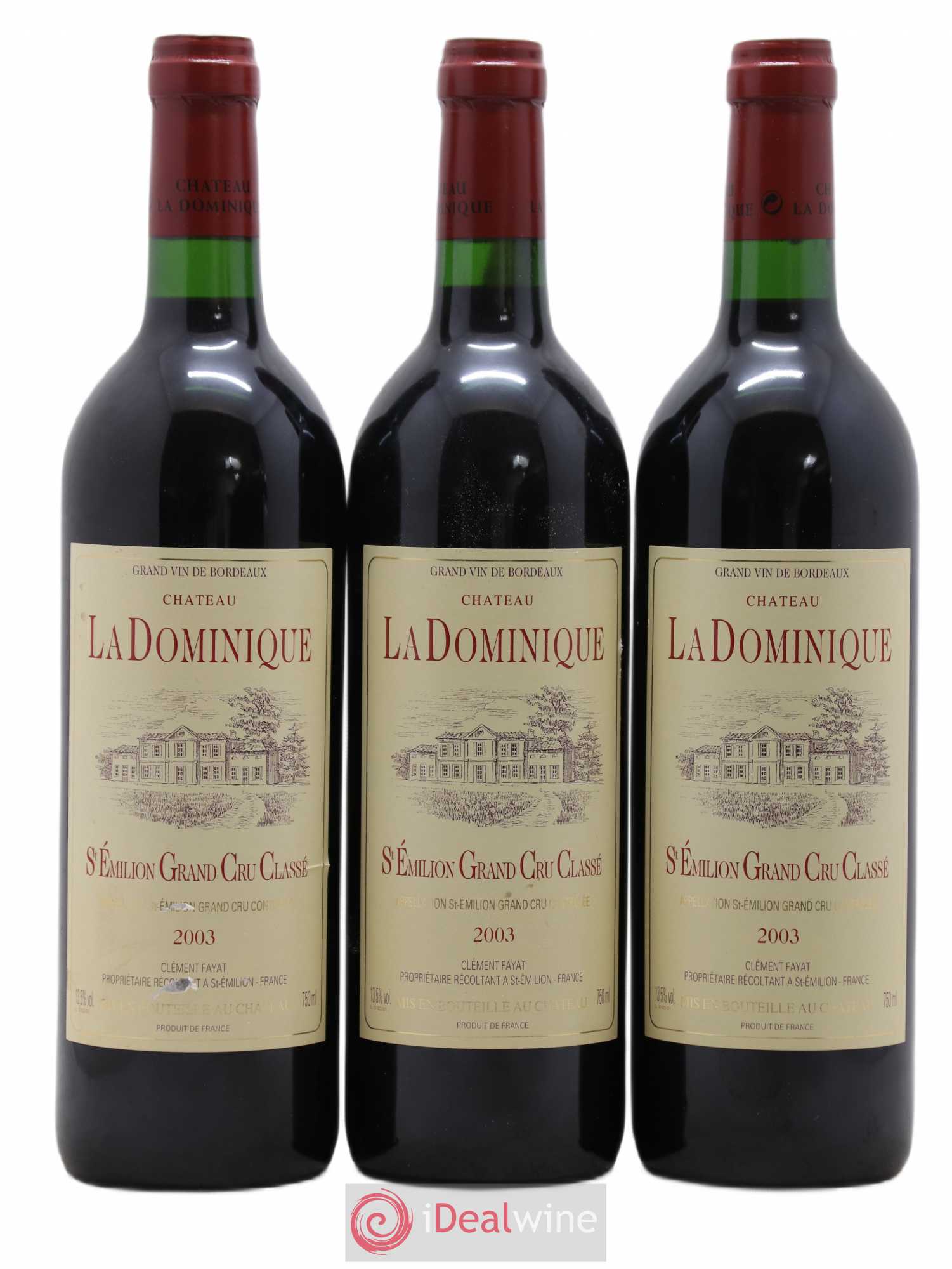 Château la Dominique Grand Cru Classé 2003 - Lot de 6 bouteilles - 2