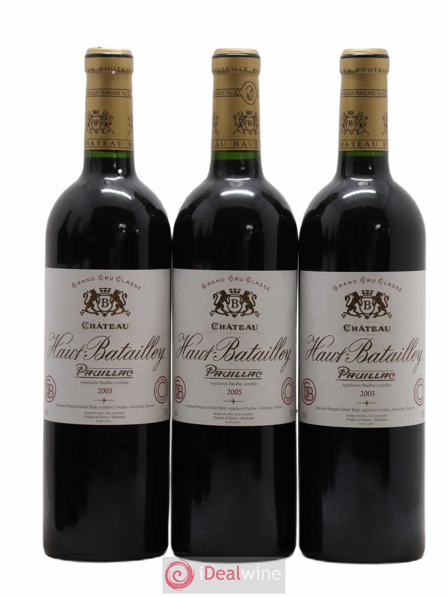 Château Haut Batailley 5ème Grand Cru Classé 2005 - Lot de 6 bouteilles - 1