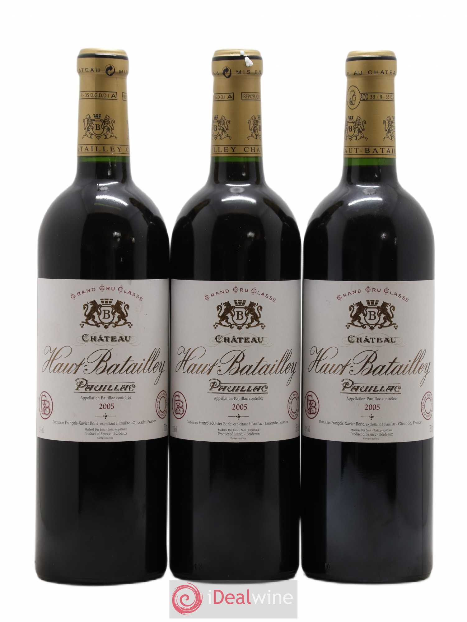 Château Haut Batailley 5ème Grand Cru Classé 2005 - Lot de 6 bouteilles - 2