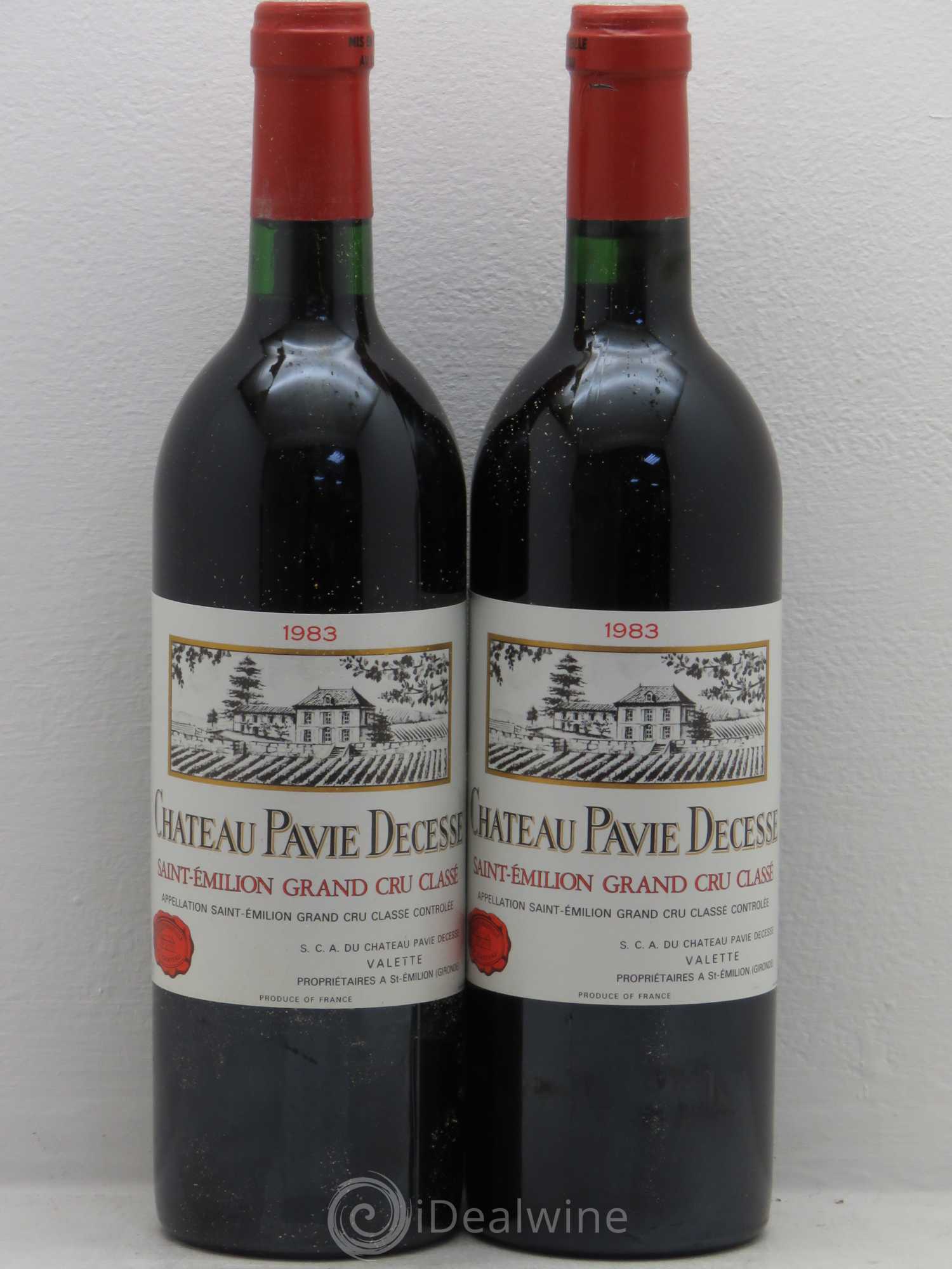 Château Pavie Decesse Grand Cru Classé 1983 - Lot de 2 bouteilles - 0