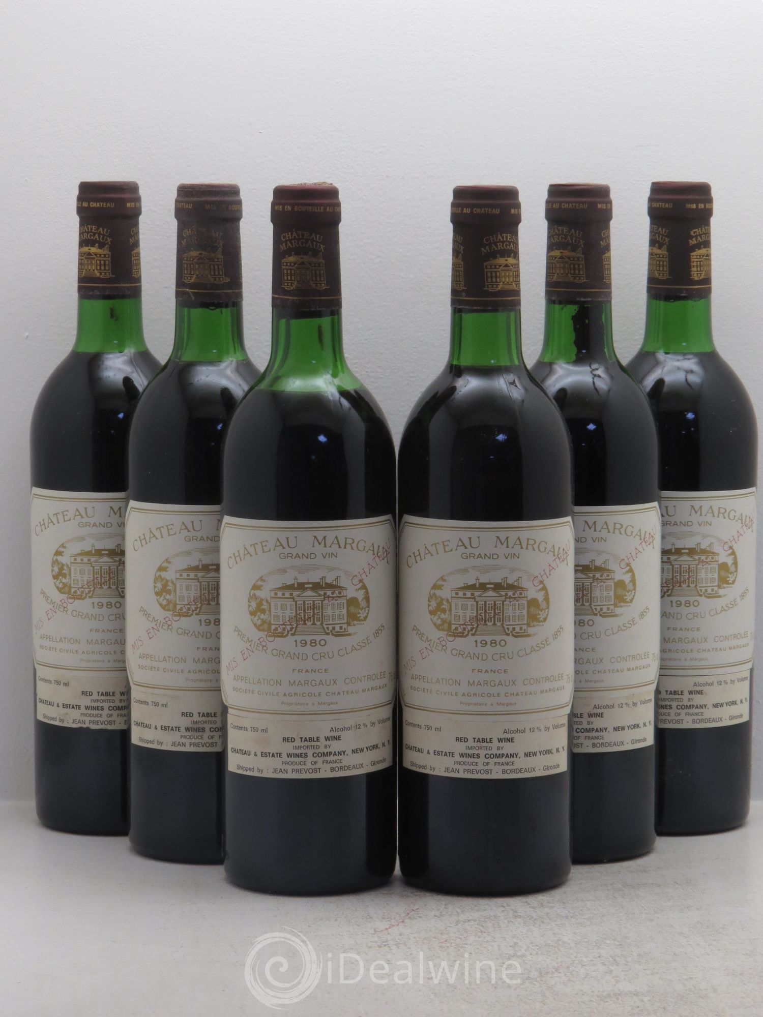 Château Margaux 1er Grand Cru Classé 1980 - Lot de 6 bouteilles - 0