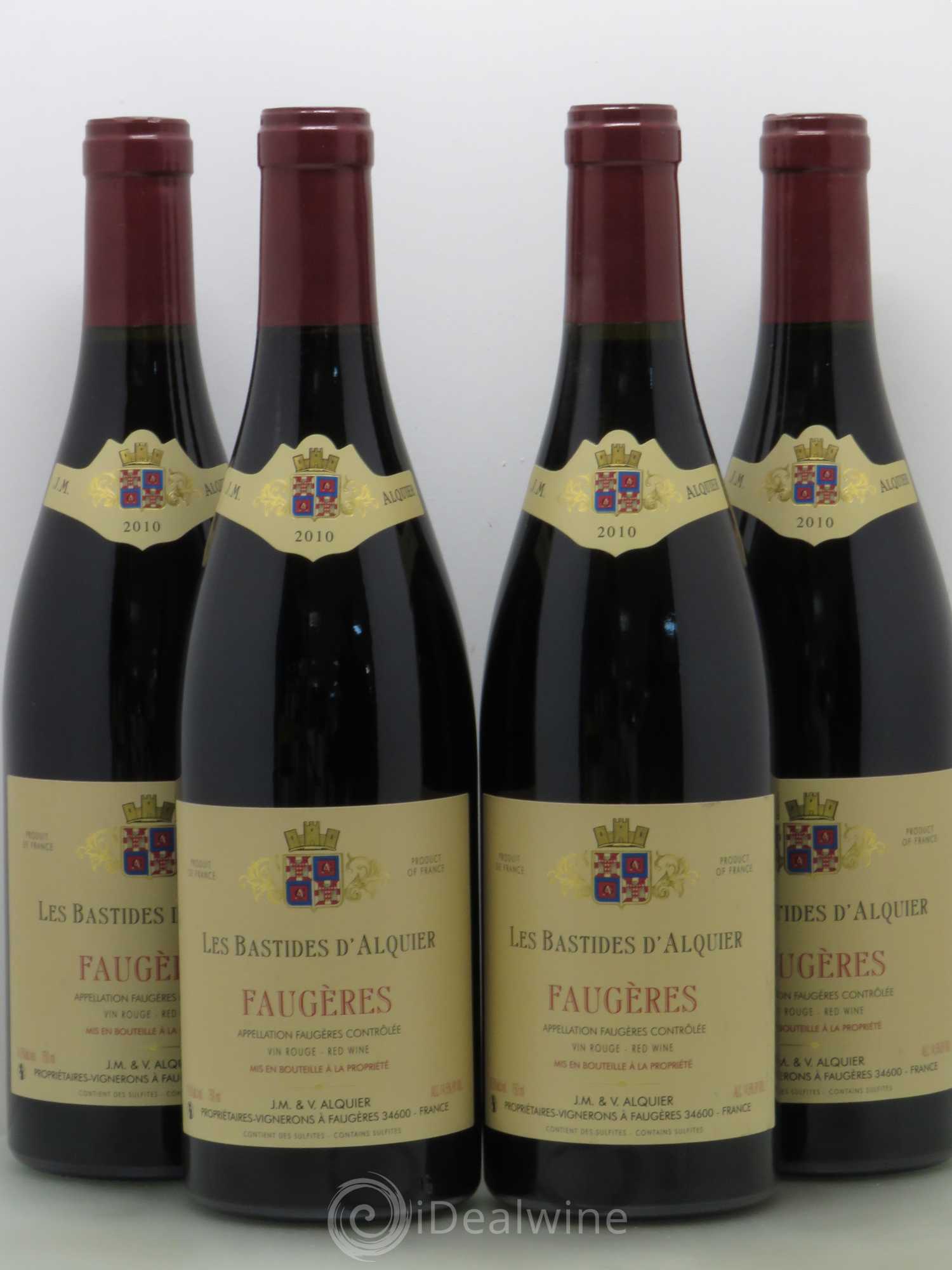 Faugères Domaine Jean-Michel Alquier Les Bastides d'Alquier 2010 - Lot de 4 bouteilles - 0