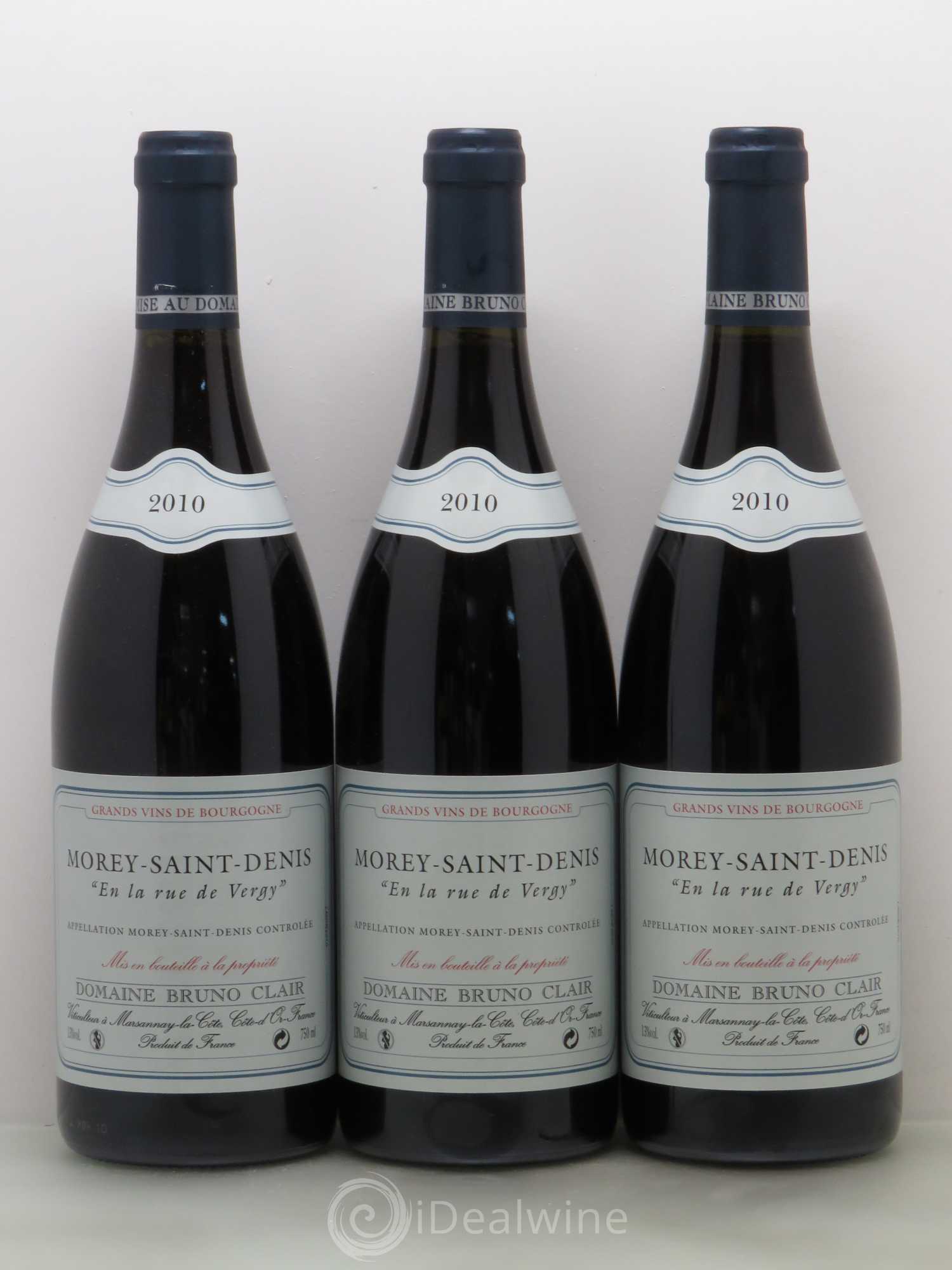 Morey-Saint-Denis En la Rue de Vergy Bruno Clair (Domaine) 2010 - Lot de 6 bouteilles - 1