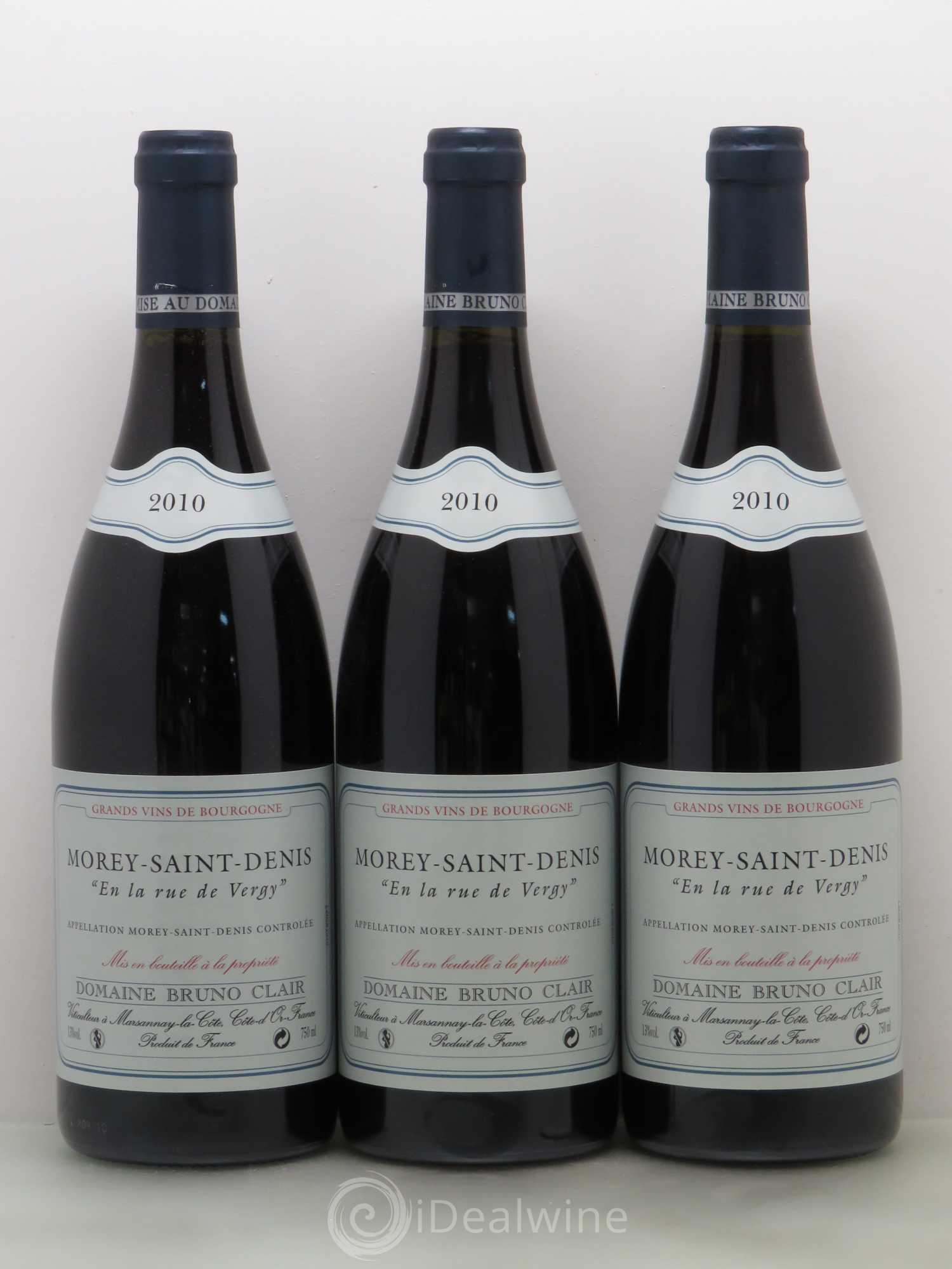 Morey-Saint-Denis En la Rue de Vergy Bruno Clair (Domaine) 2010 - Lot de 6 bouteilles - 2