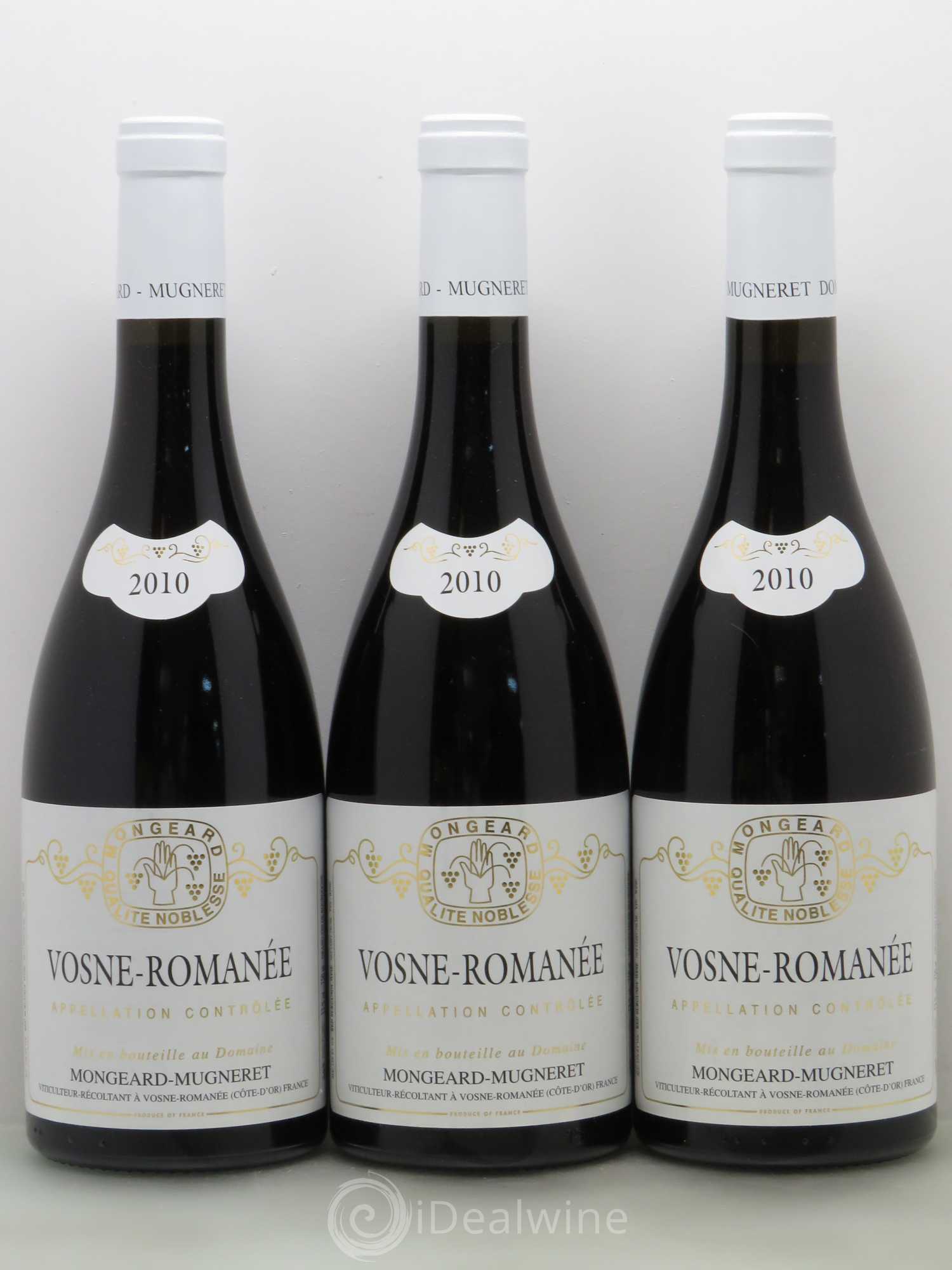 Vosne-Romanée Mongeard-Mugneret (Domaine) 2010 - Lot de 6 bouteilles - 1