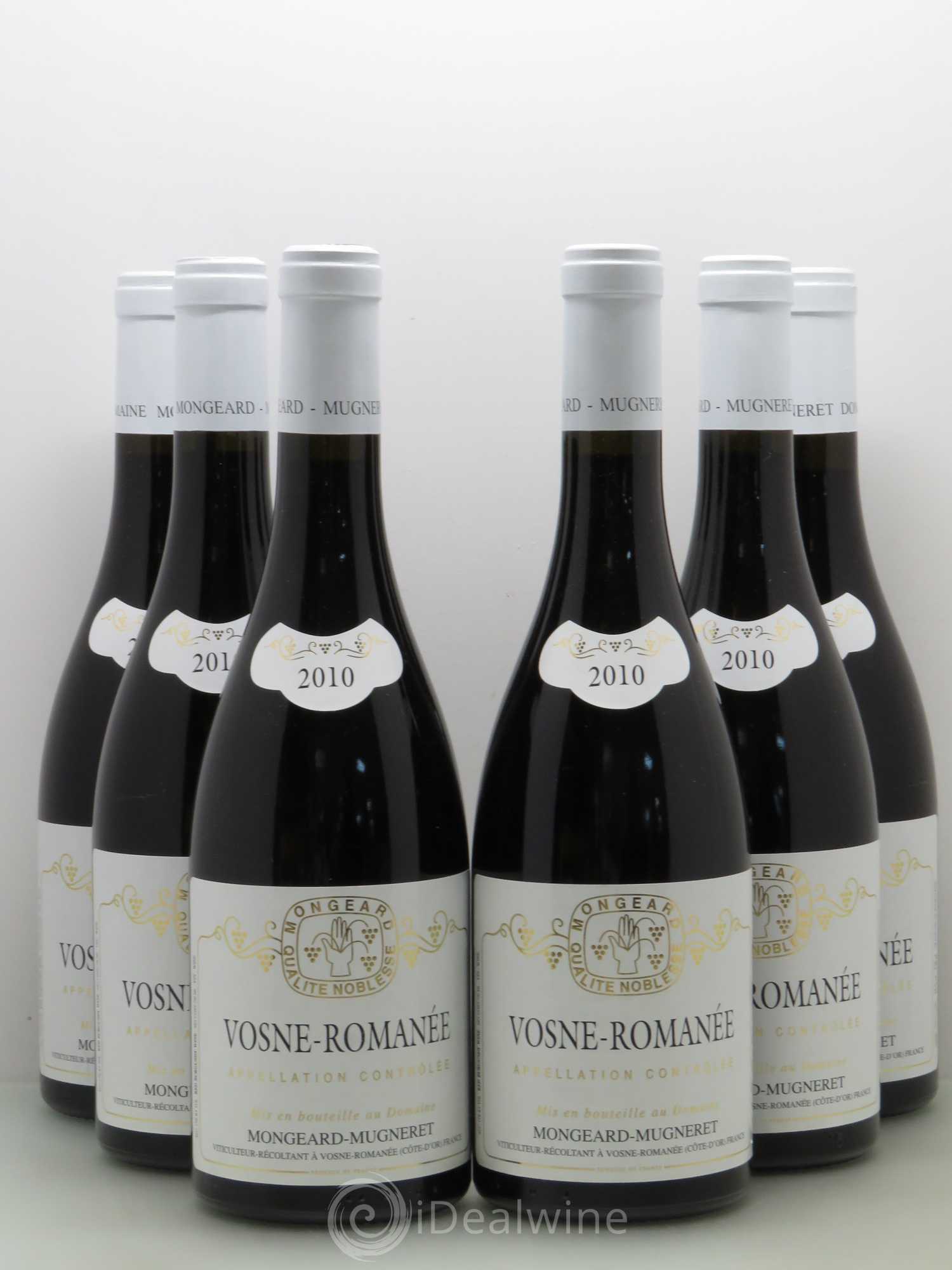 Vosne-Romanée Mongeard-Mugneret (Domaine) 2010 - Lot de 6 bouteilles - 0