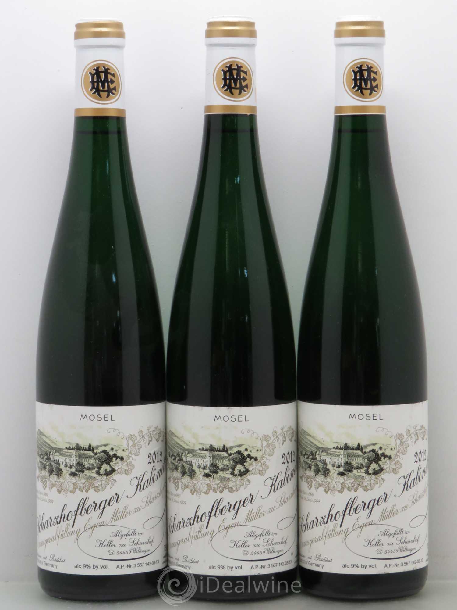Riesling Scharzhofberger Kabinett Egon Muller 2012 - Lot de 3 bouteilles - 0