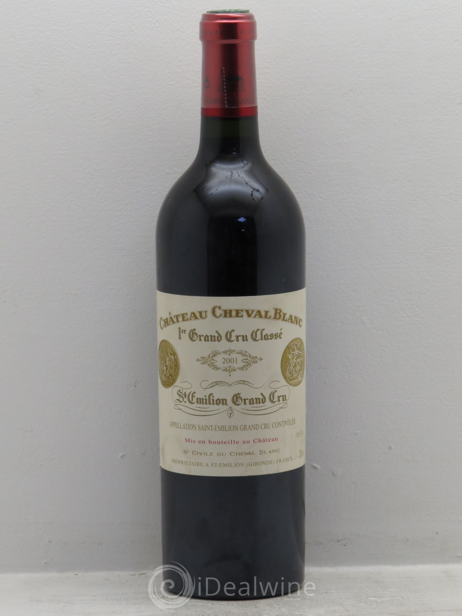 Château Cheval Blanc 1er Grand Cru Classé A 2001 - Lot de 1 bouteille - 0