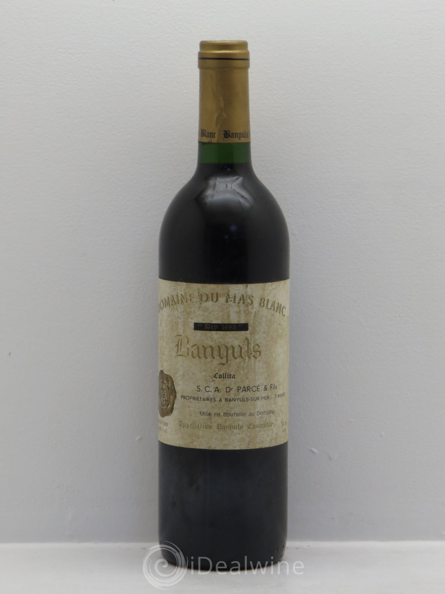 Banyuls Extra Dry Domaine du Mas Blanc 1985 - Posten von 1 Flasche - 0