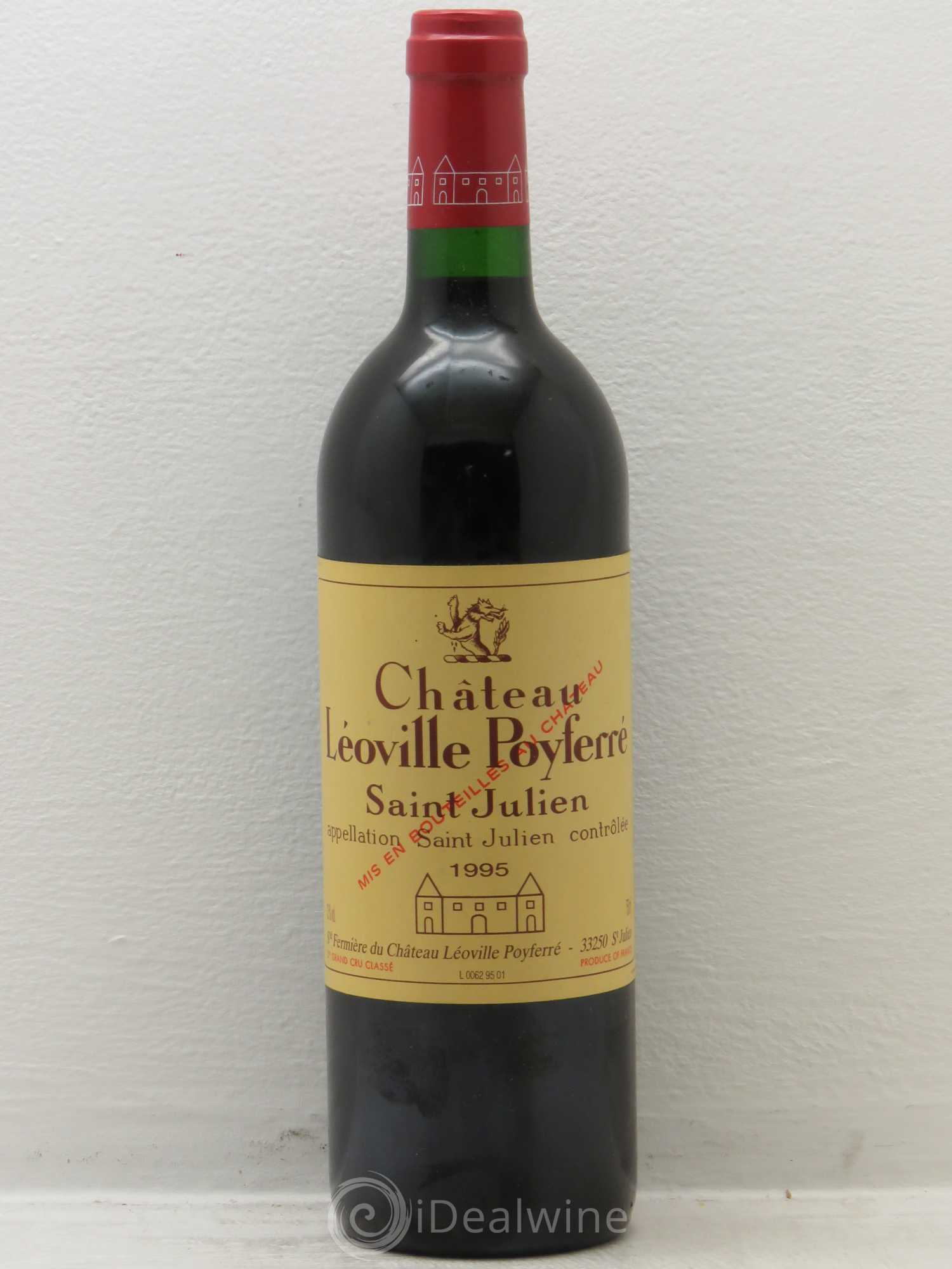 Château Léoville Poyferré 2ème Grand Cru Classé 1995 - Lot de 1 bouteille - 0