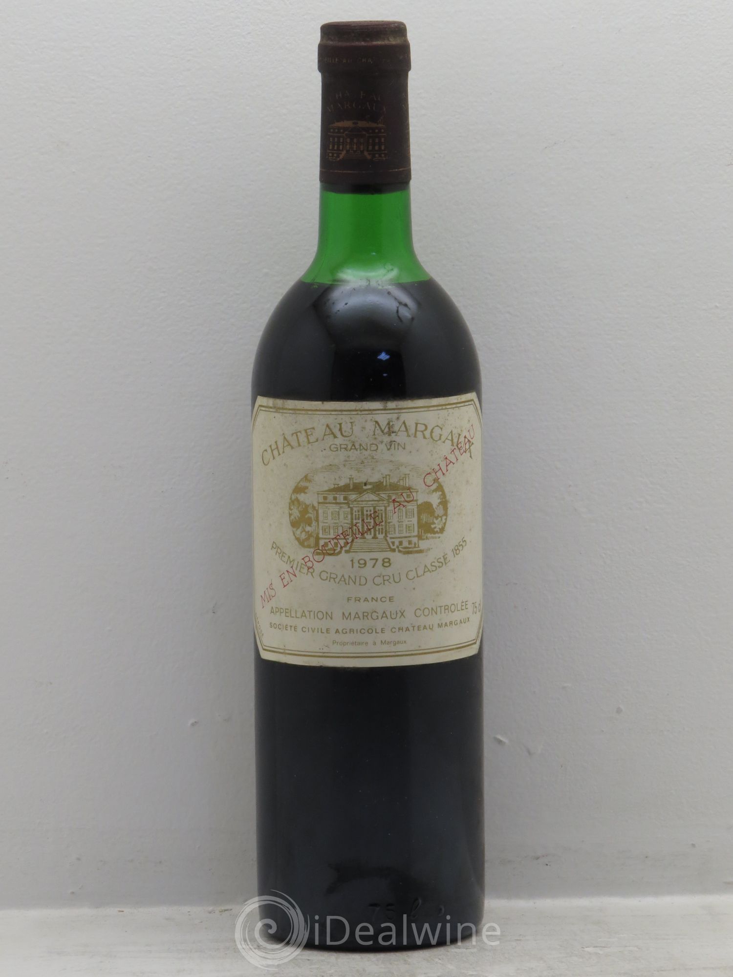 Château Margaux 1er Grand Cru Classé 1978 - Lot de 1 bouteille - 0