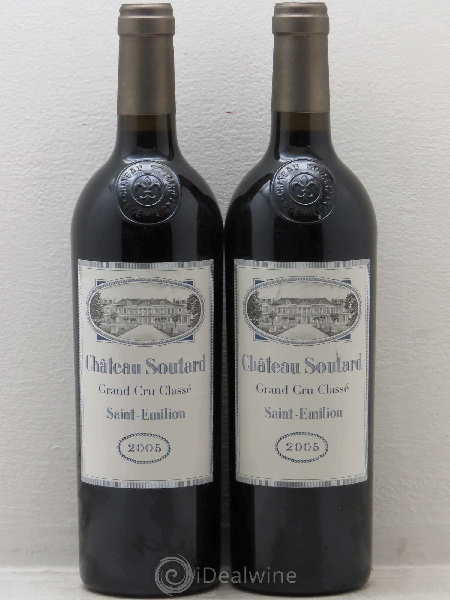 Château Soutard Grand Cru Classé 2005 - Lot de 2 bouteilles - 0