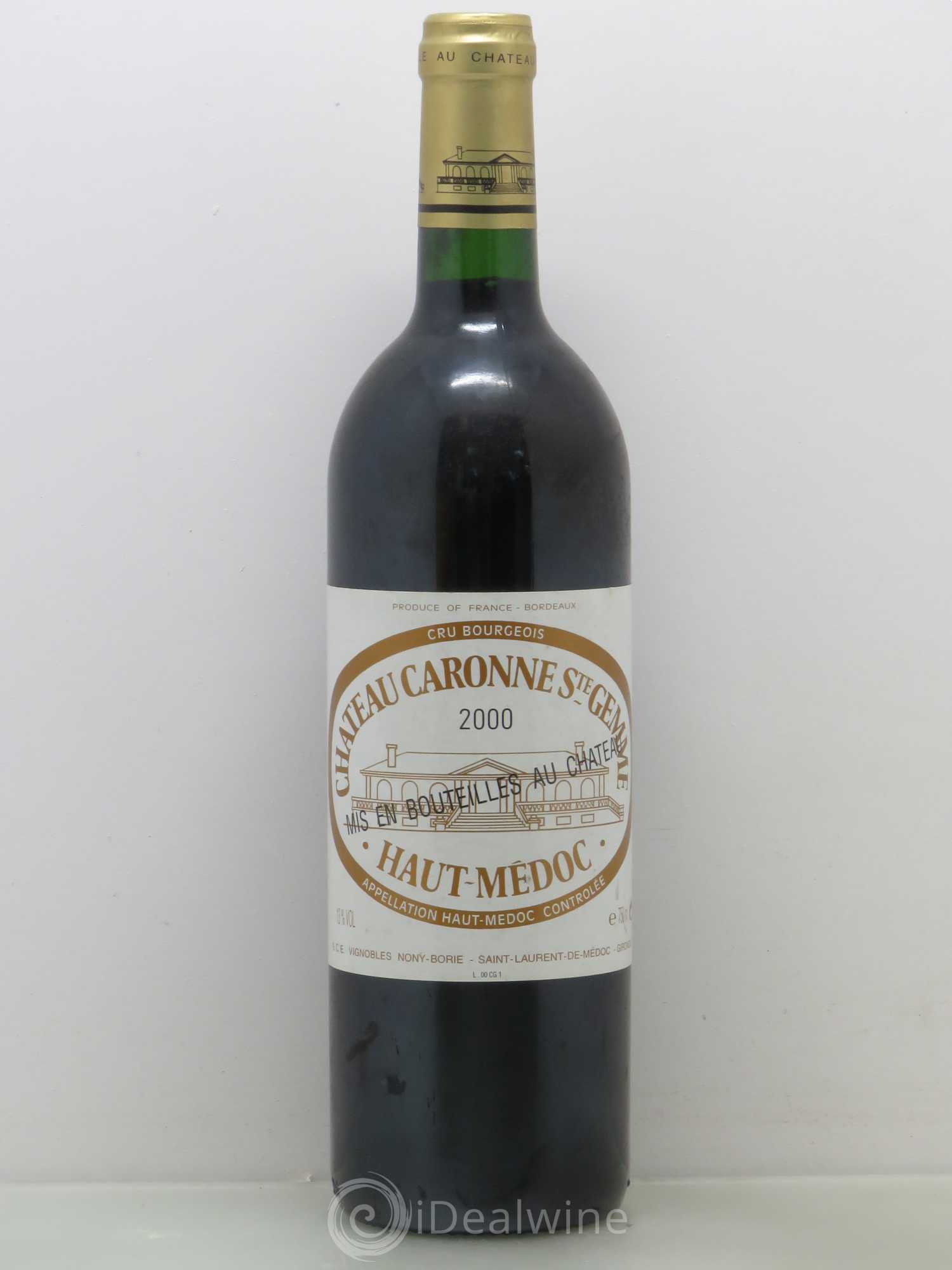 Château Caronne Sainte-Gemme Cru Bourgeois (sans prix de réserve) (sans prix de réserve) 2000 - Lot de 1 bouteille - 0
