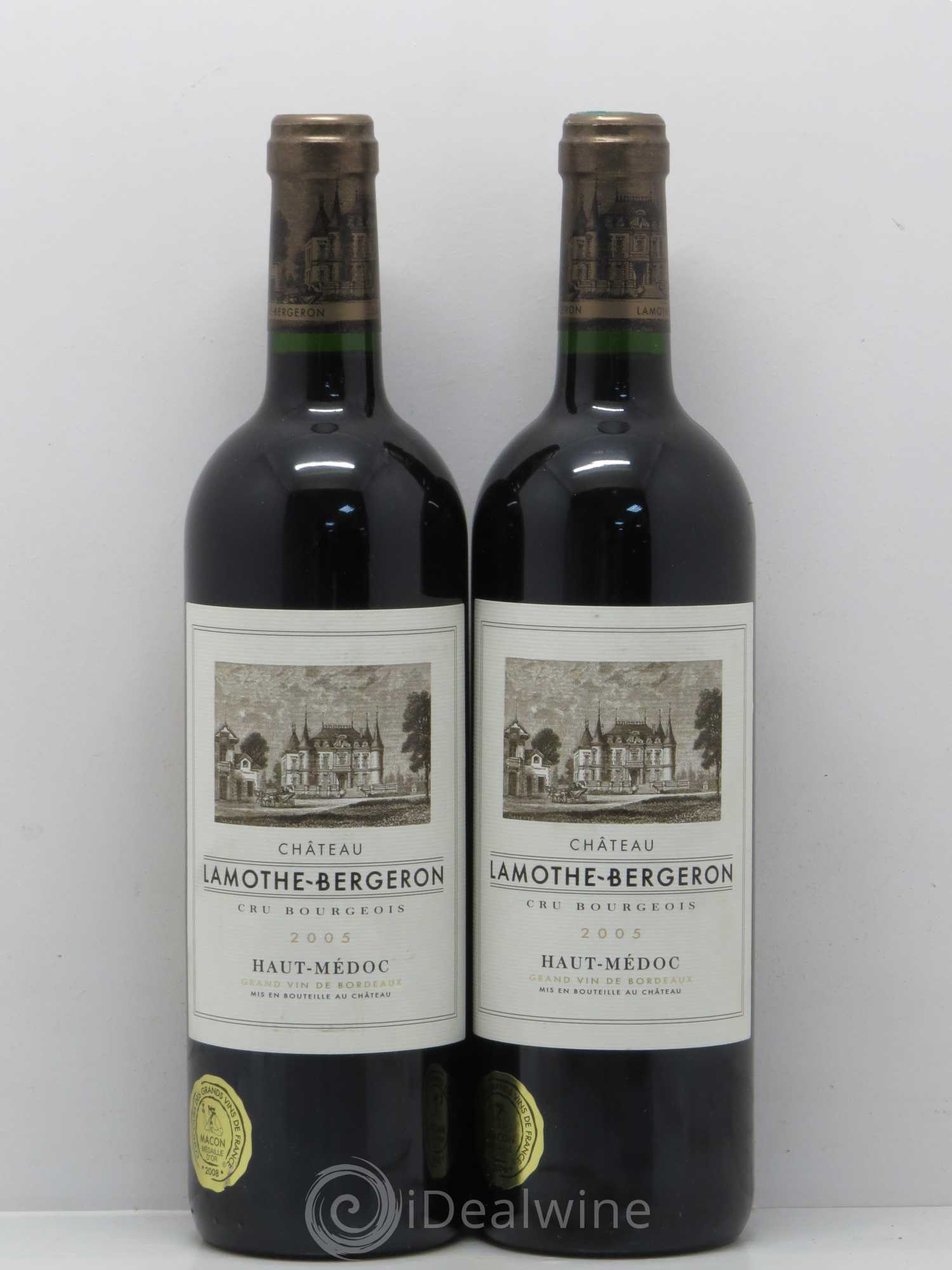 Château Lamothe Bergeron Cru Bourgeois (sans prix de réserve) 2005 - Lot de 2 bouteilles - 0