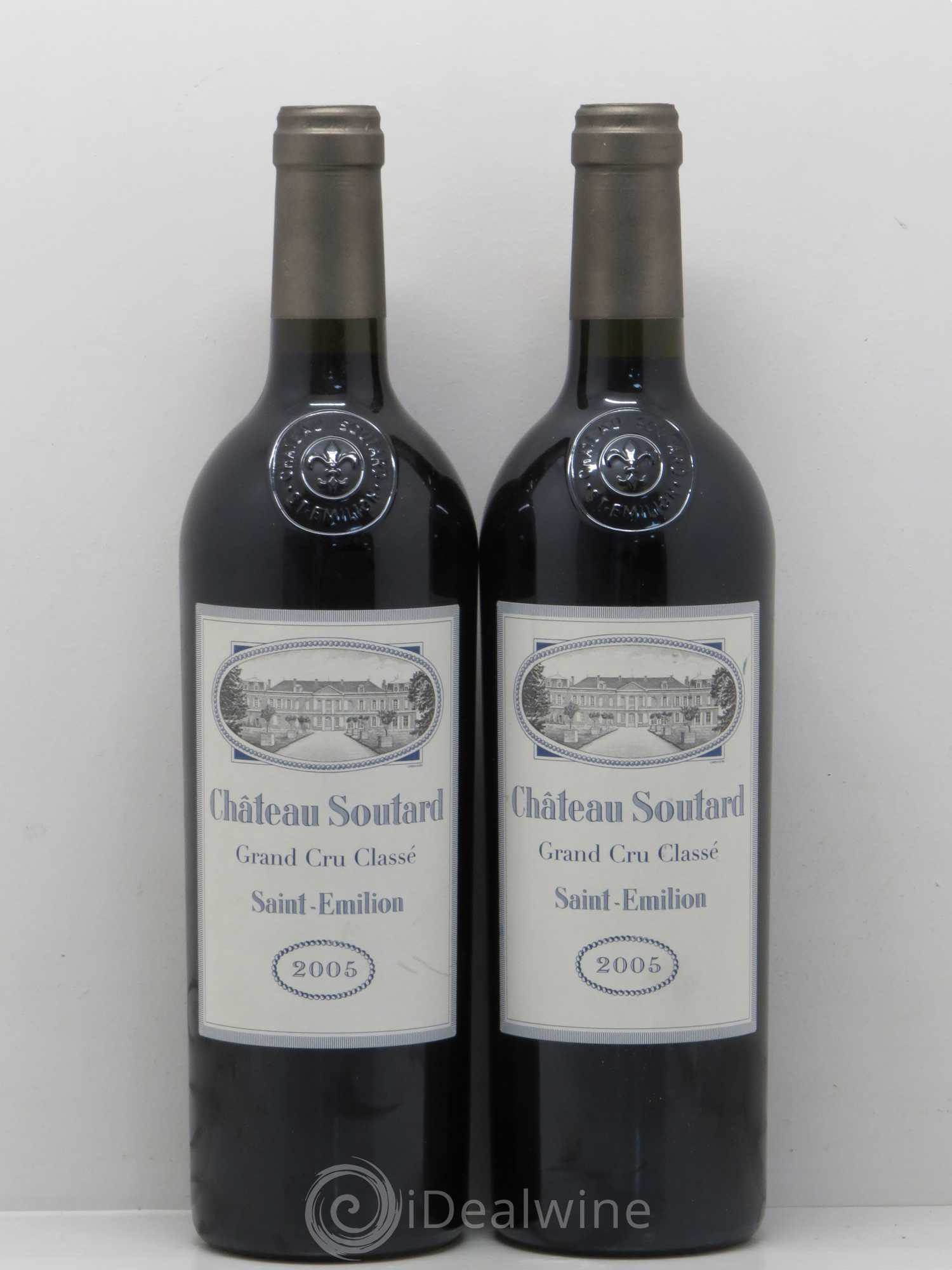 Château Soutard Grand Cru Classé 2005 - Lot de 2 bouteilles - 0