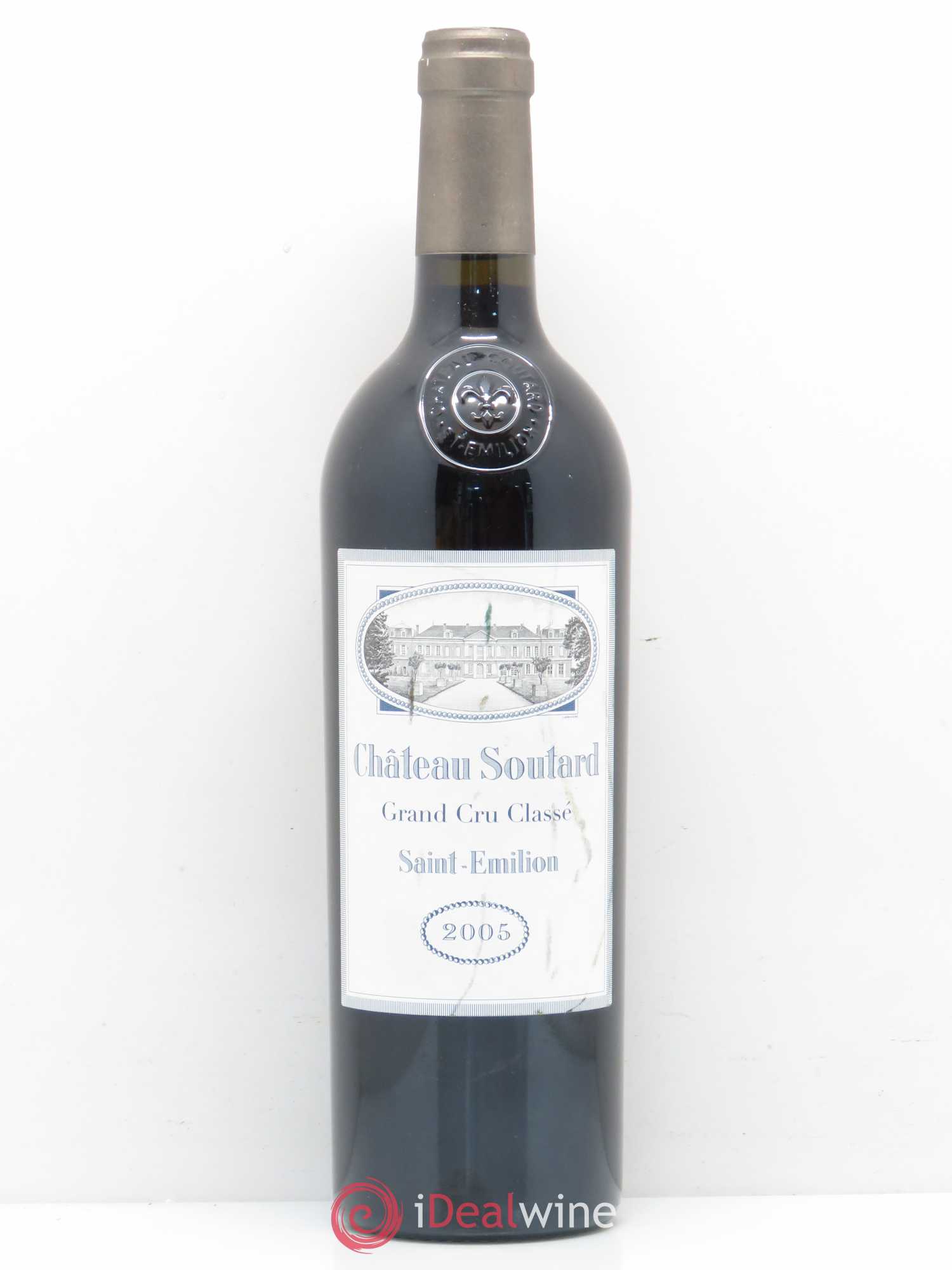 Château Soutard Grand Cru Classé 2005 - Lot de 1 bouteille - 0