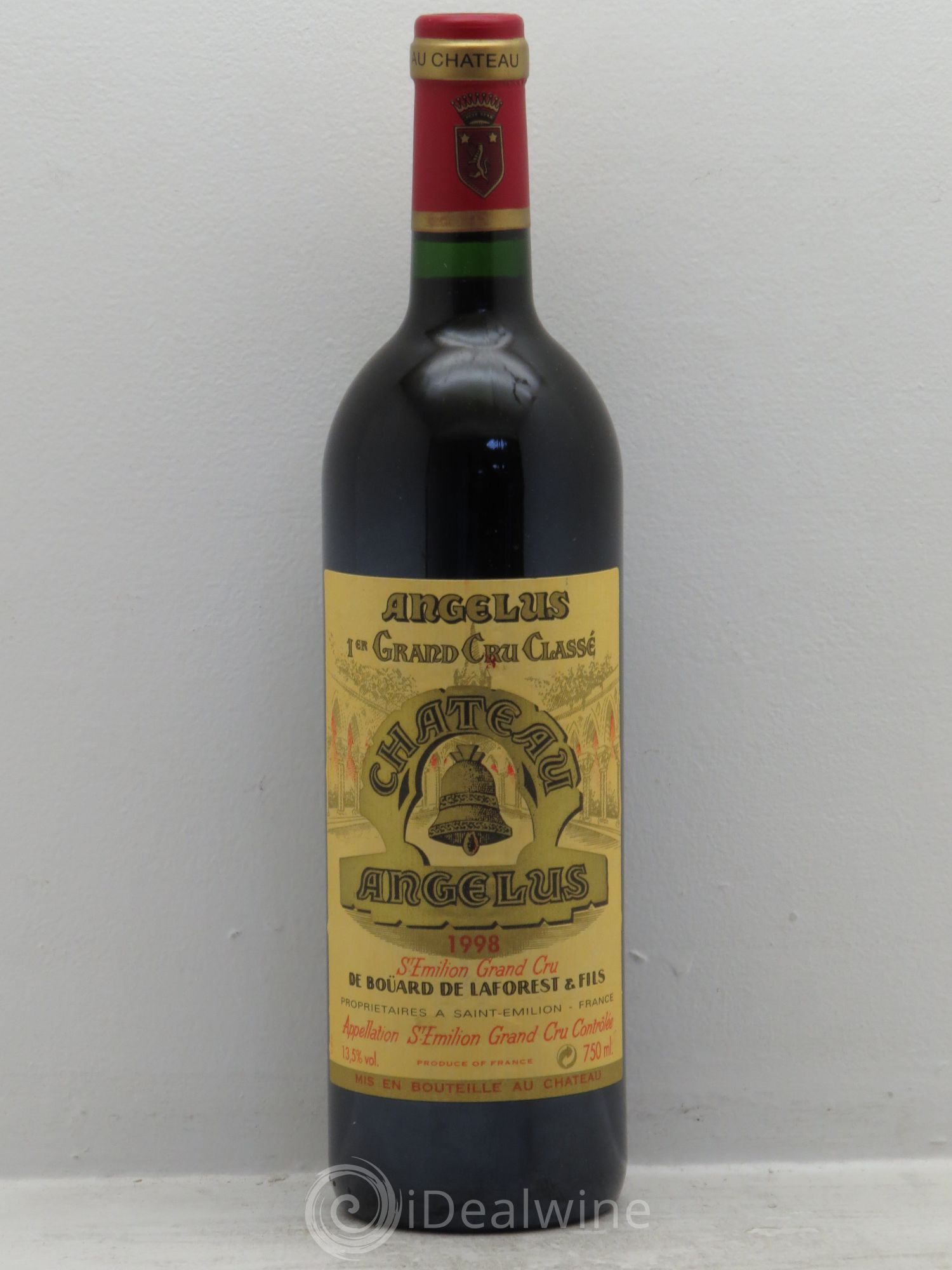 Château Angélus 1er Grand Cru Classé A 1998 - Lot de 1 bouteille - 0