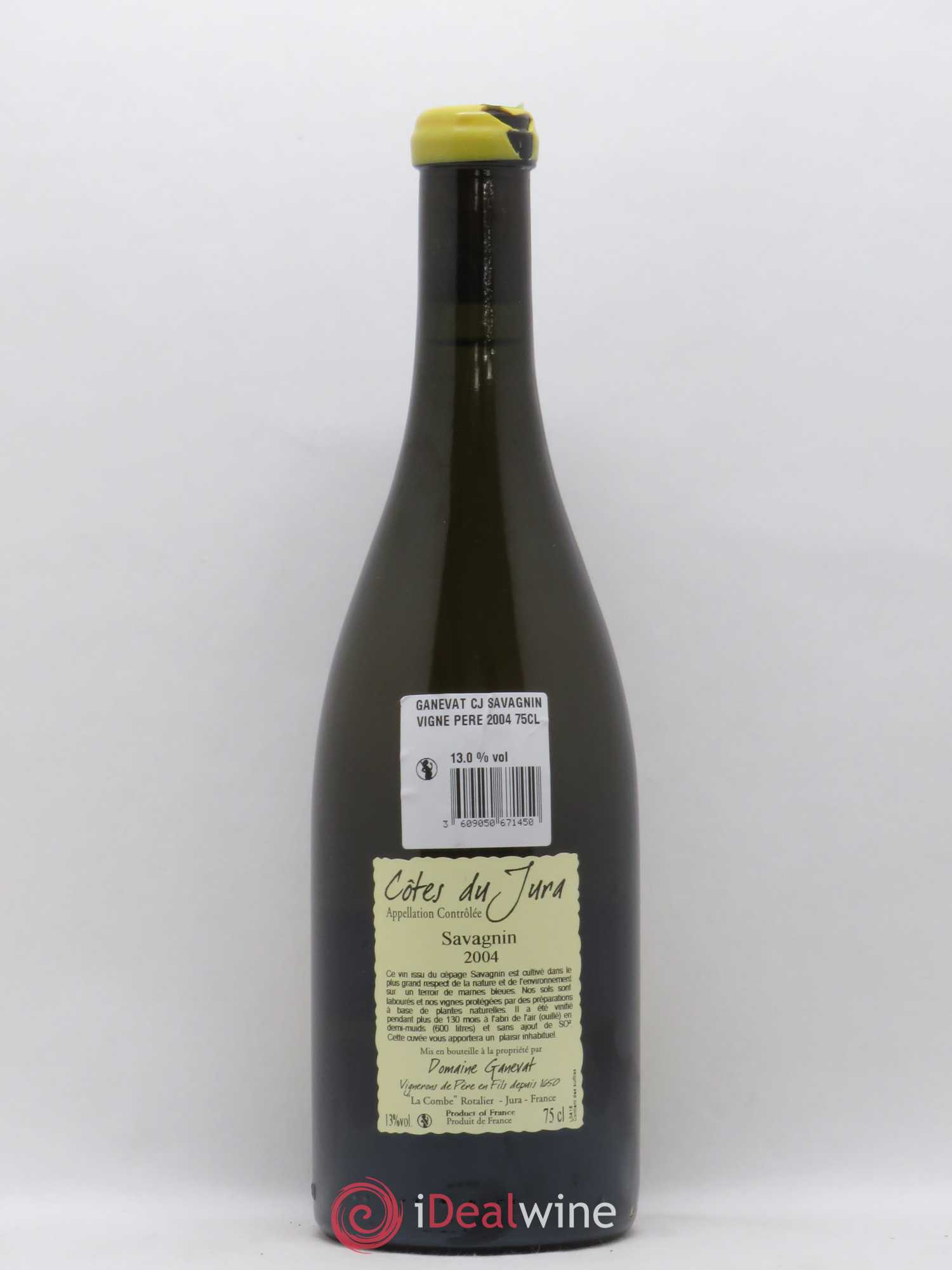 Côtes du Jura Les Vignes de mon Père Jean-François Ganevat (Domaine) 2004 - Lot de 1 bouteille - 1