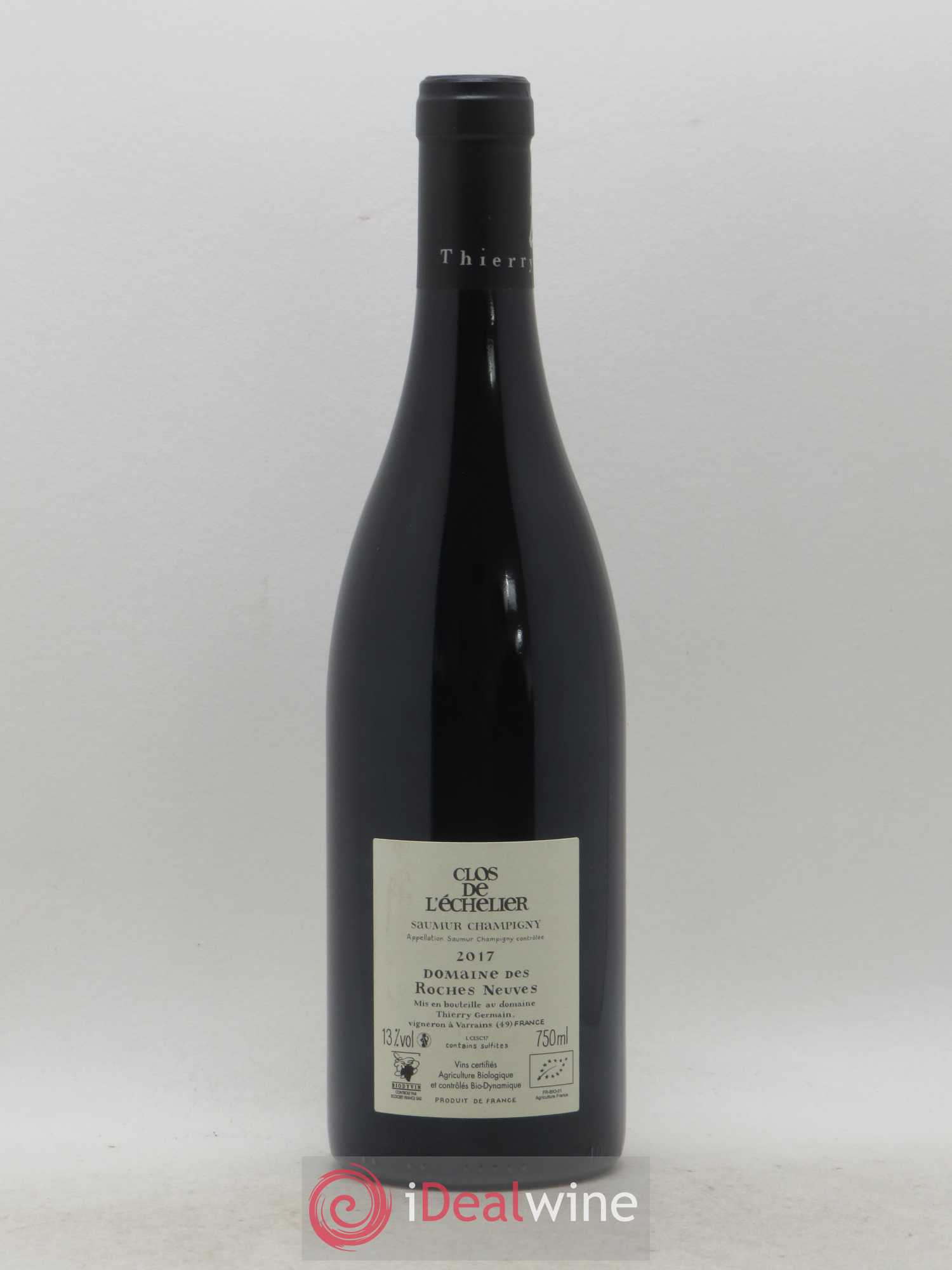 Saumur-Champigny Clos de l'Echelier Domaine des Roches Neuves - Thierry Germain 2017 - Lot de 1 bouteille - 1