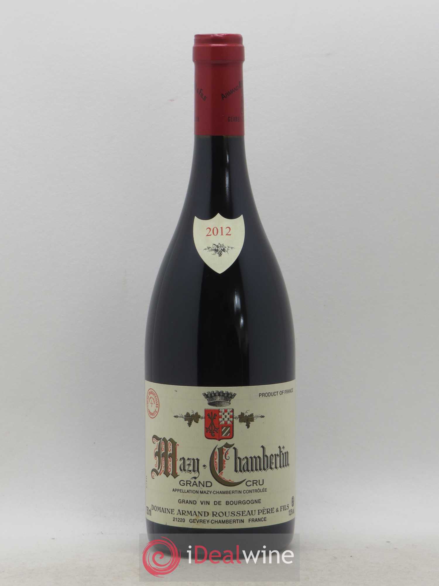 Mazis-Chambertin Grand Cru Armand Rousseau (Domaine) 2012 - Lot de 1 bouteille - 0