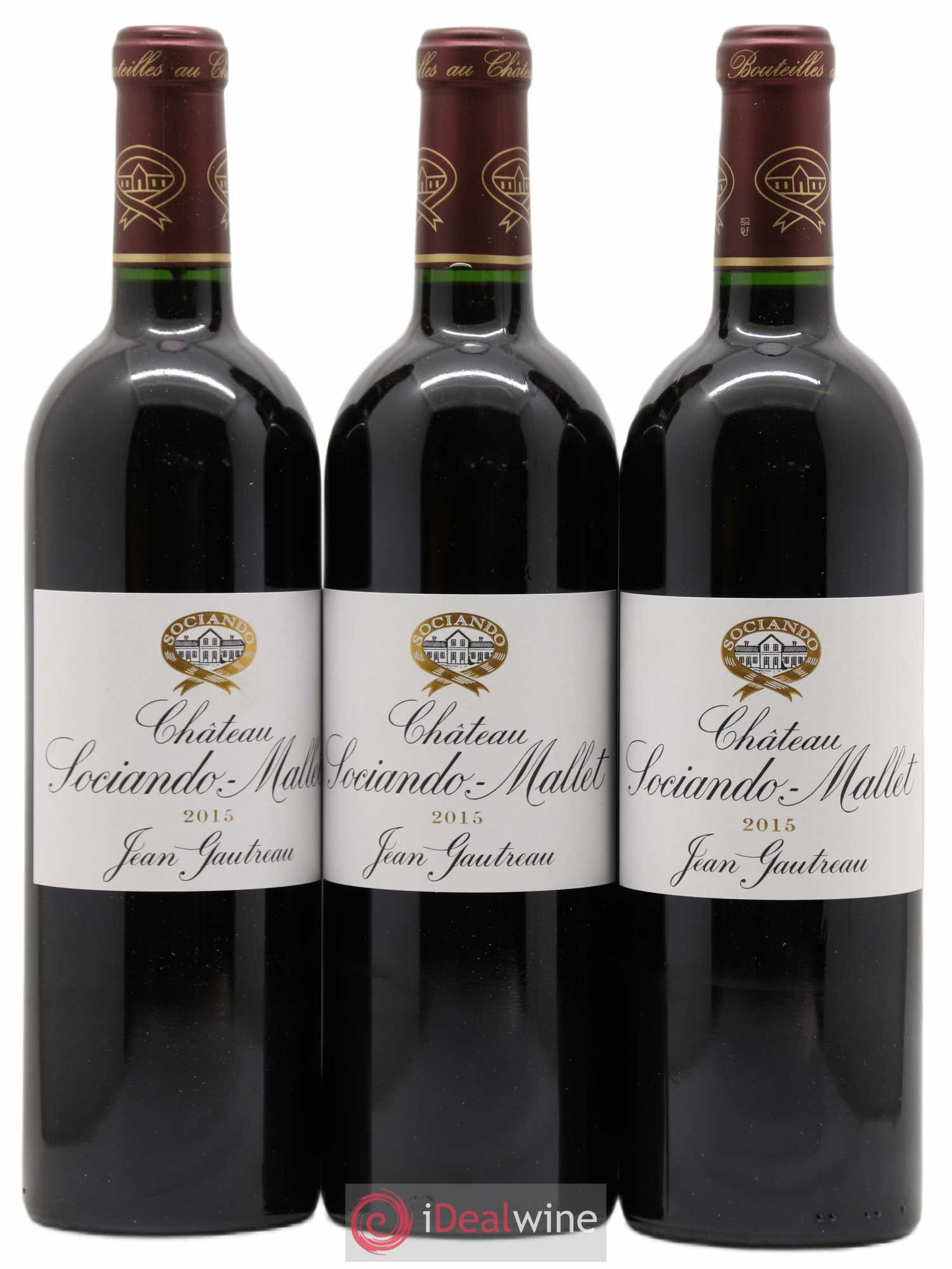 Château Sociando Mallet (sans prix de réserve) 2015 - Lot de 6 bouteilles - 1