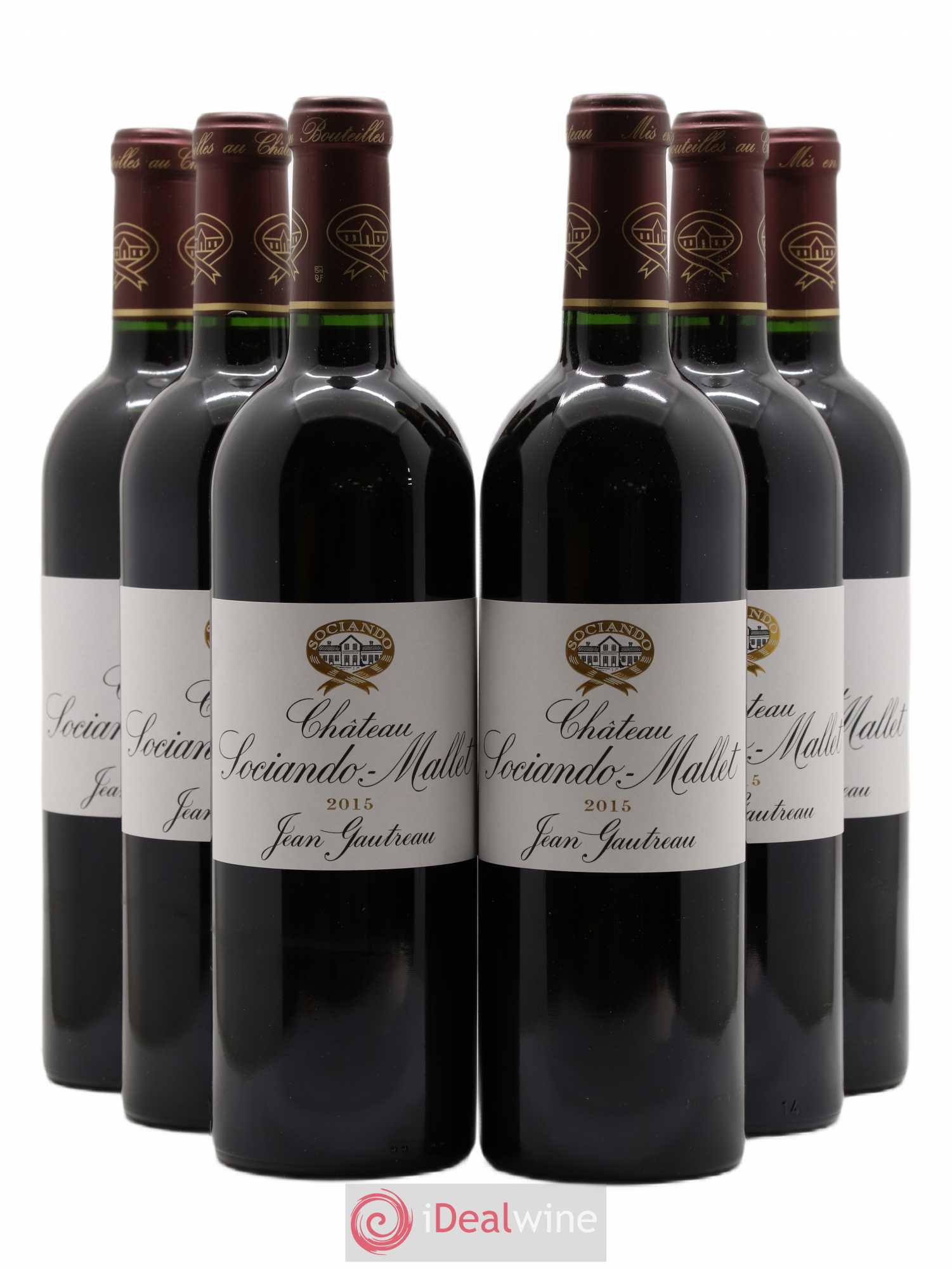 Château Sociando Mallet (sans prix de réserve) 2015 - Lot de 6 bouteilles - 0
