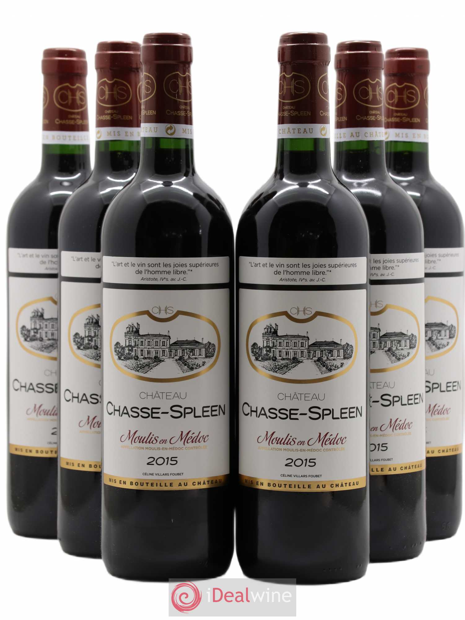 Château Chasse Spleen (sans prix de réserve) 2015 - Lot de 6 bouteilles - 0