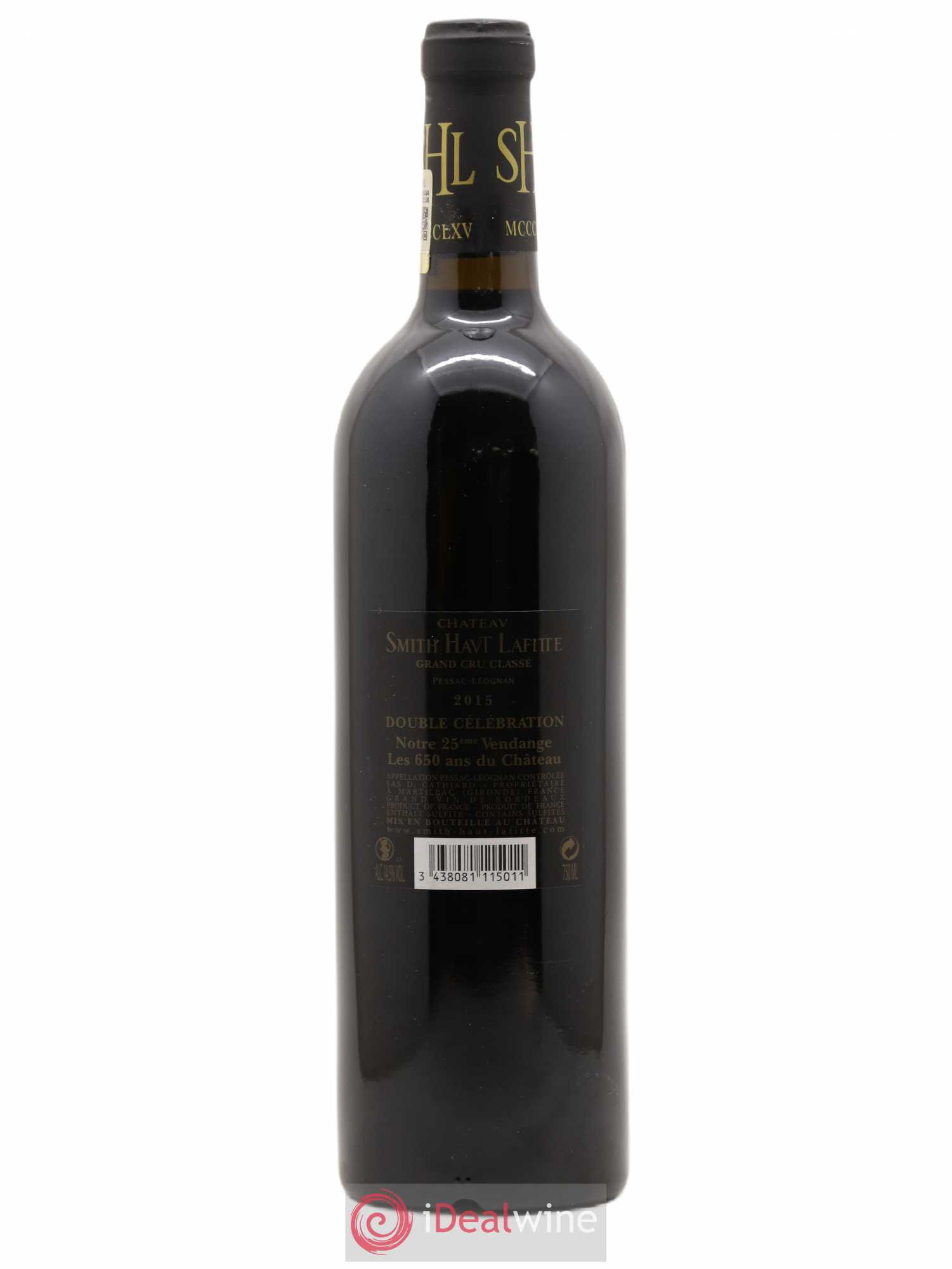 Château Smith Haut Lafitte Cru Classé de Graves (sans prix de réserve) 2015 - Lot de 1 bouteille - 1