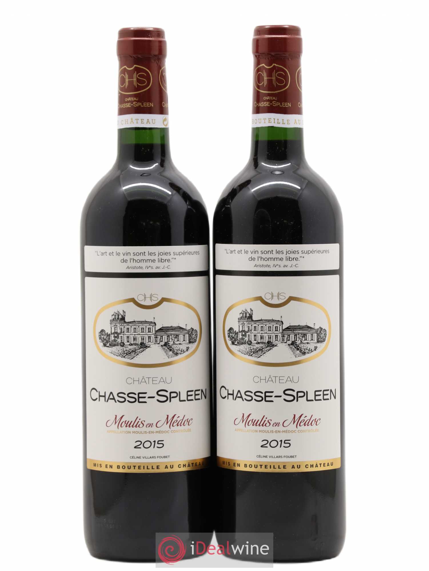 Château Chasse Spleen (sans prix de réserve) 2015 - Lot de 2 bouteilles - 0