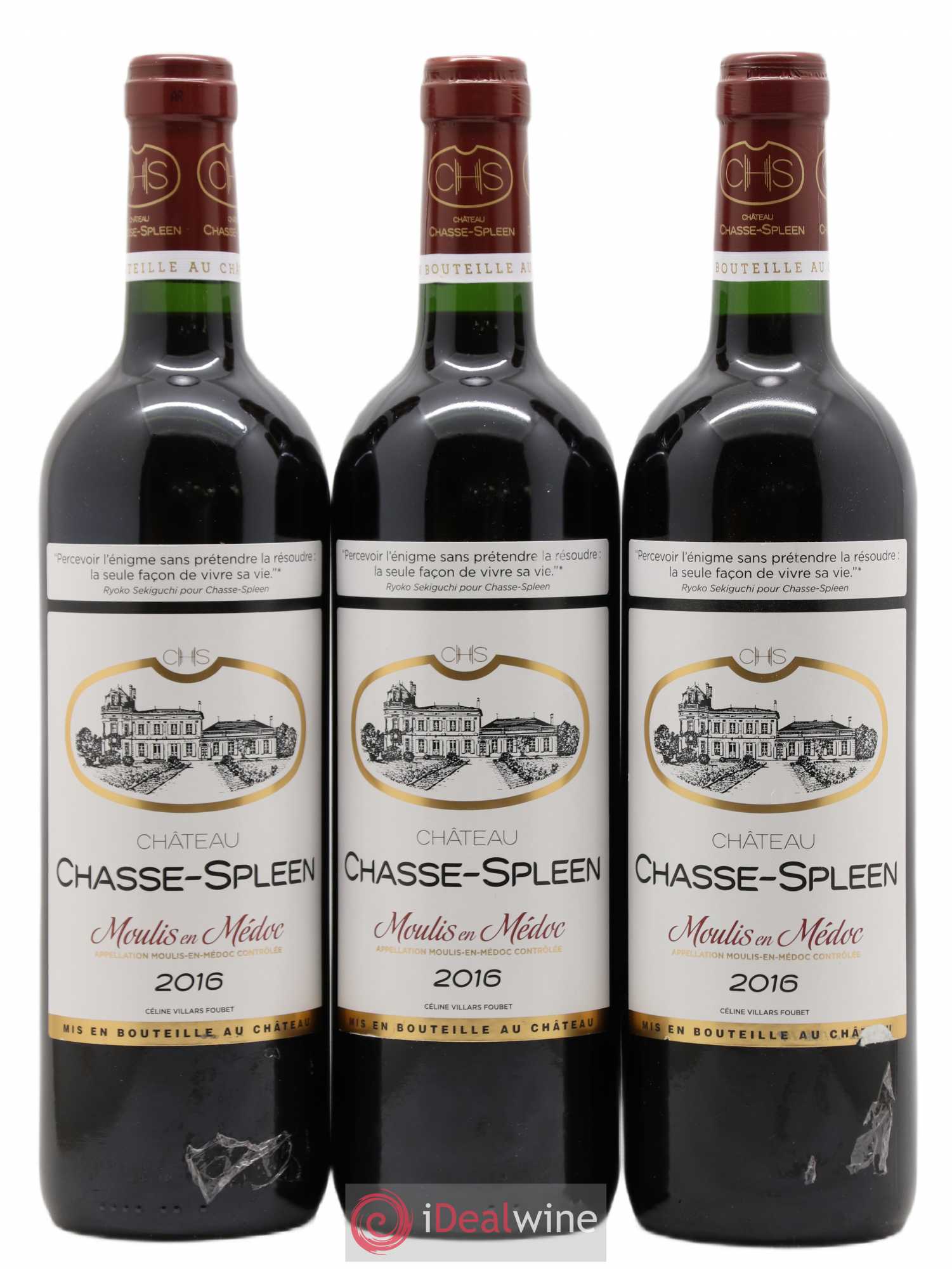 Château Chasse Spleen (sans prix de réserve) 2016 - Lot de 3 bouteilles - 0