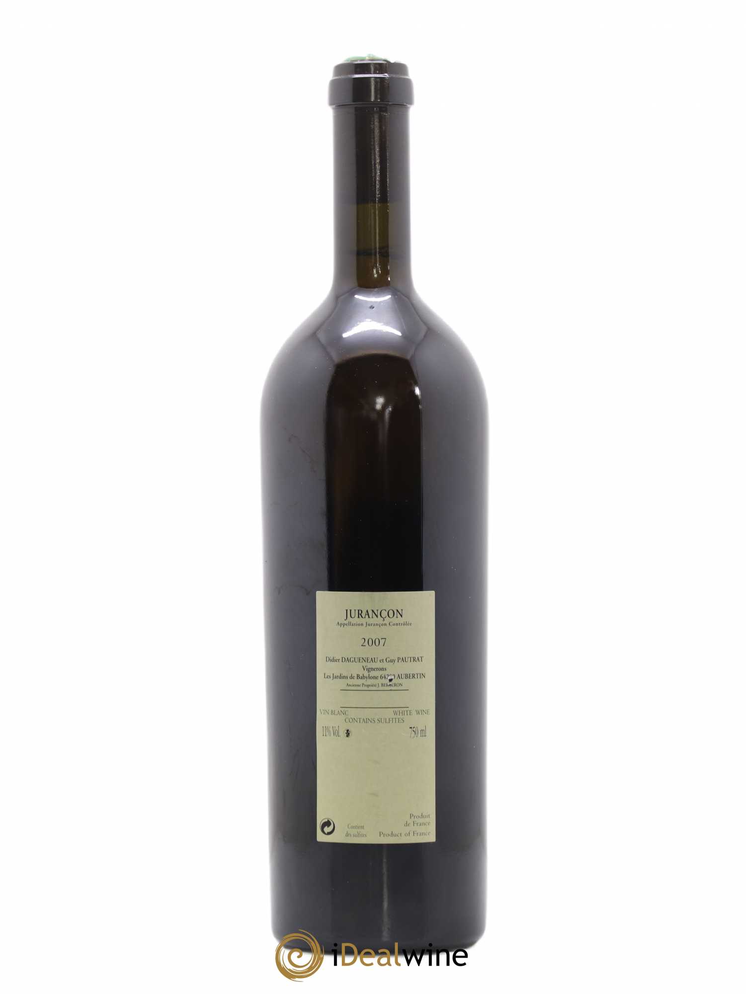 Jurançon Cuvée Ravaillac Les Jardins de Babylone Didier Dagueneau 2007 - Lotto di 1 bottiglia - 1