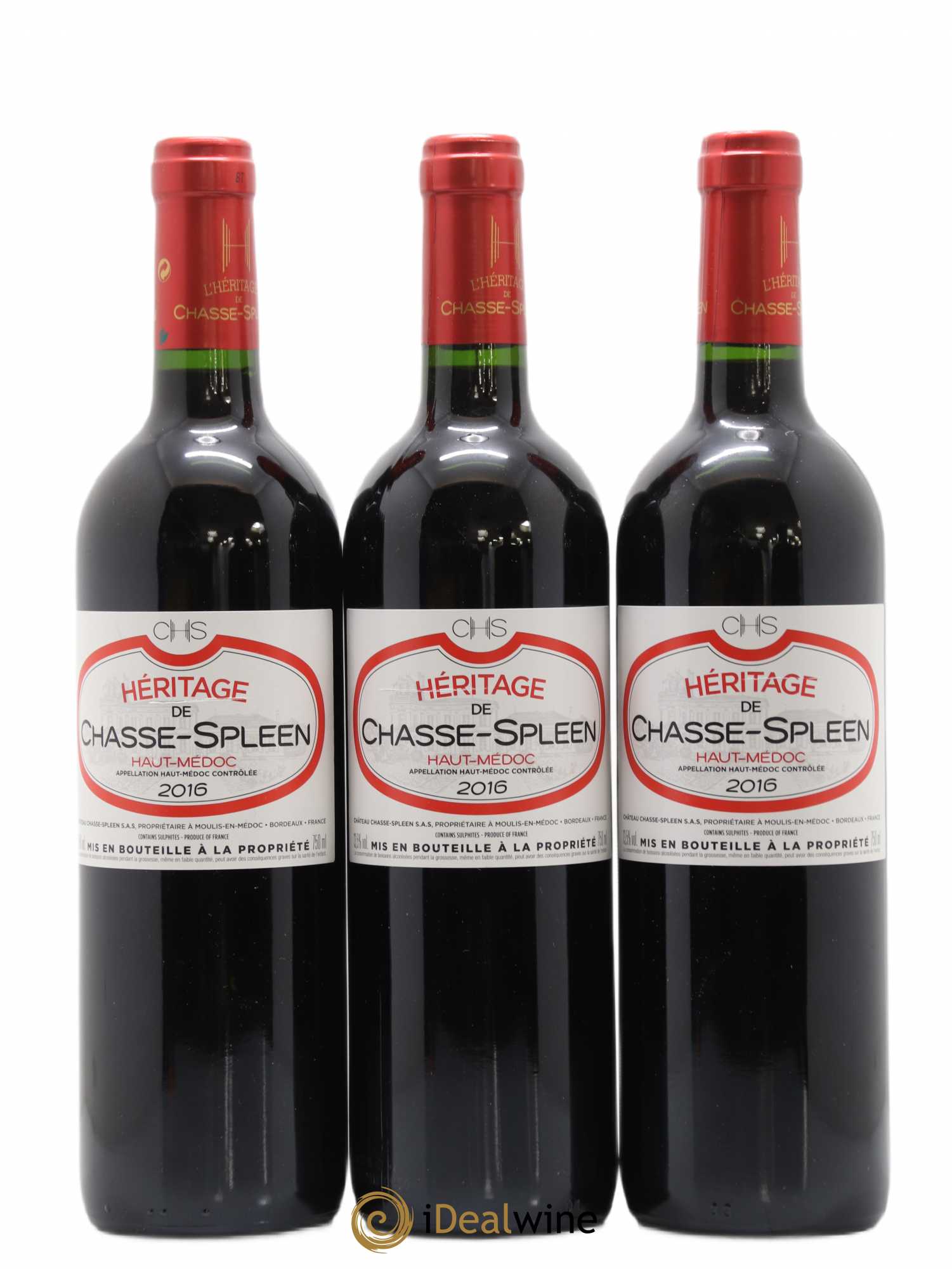 Héritage (Ermitage) de Chasse Spleen 2016 - Lot de 3 bouteilles - 0