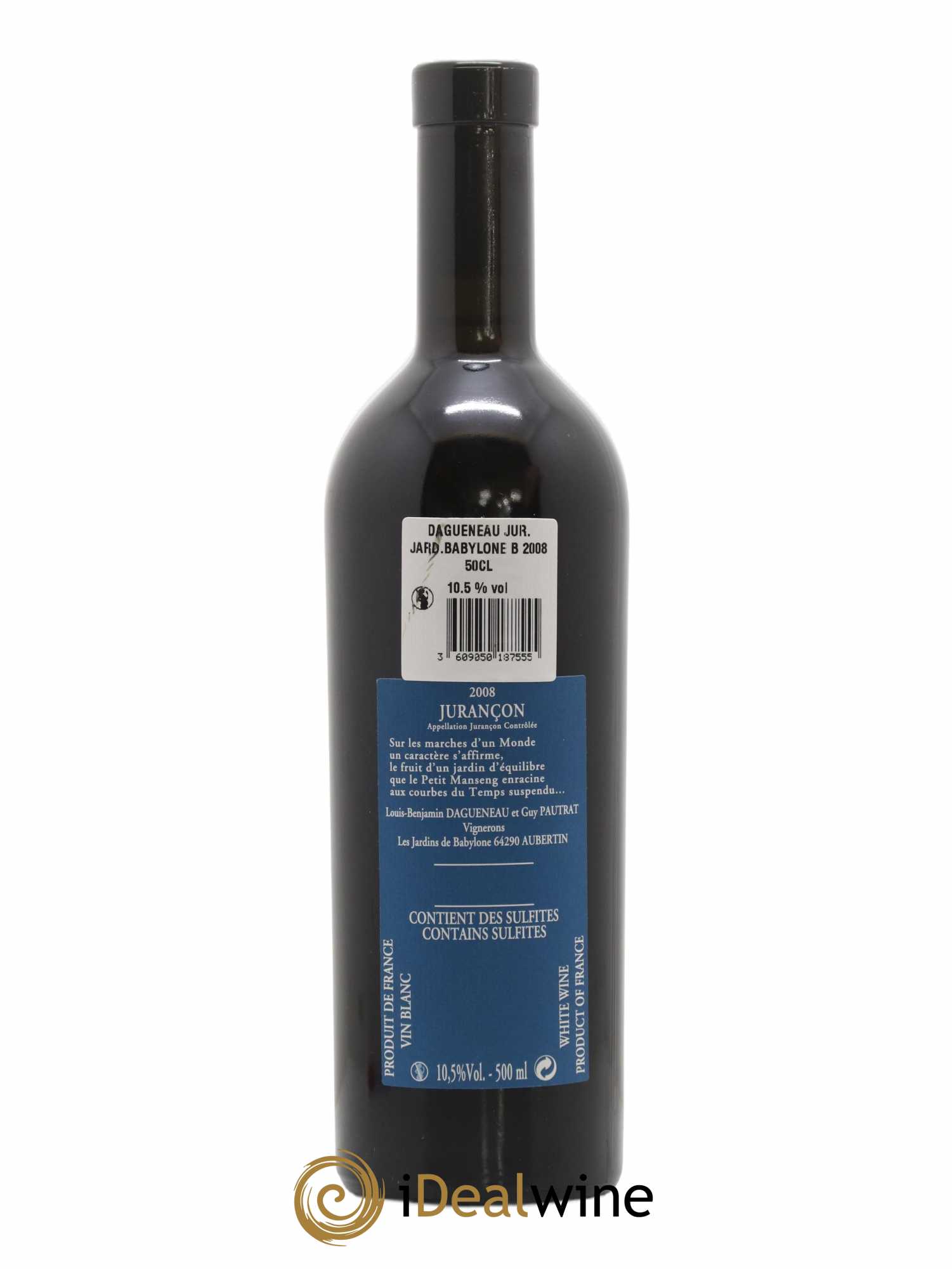 Vin de France (anciennement Jurançon) Jardins de Babylone Didier Dagueneau 50cl 2008 - Lot de 1 bouteille - 1