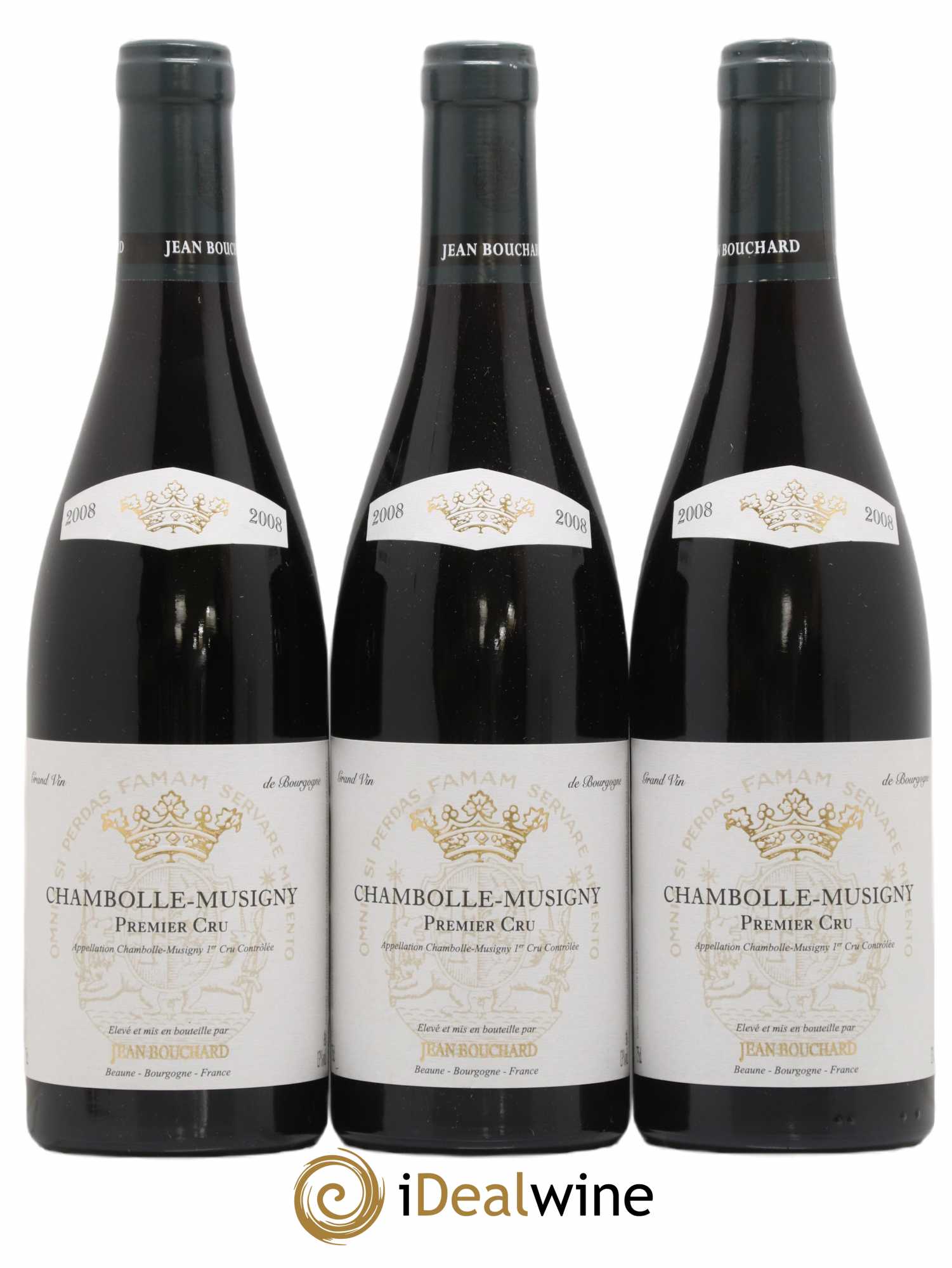 Chambolle-Musigny 1er Cru Jean Bouchard 2008 - Lot de 3 bouteilles - 0