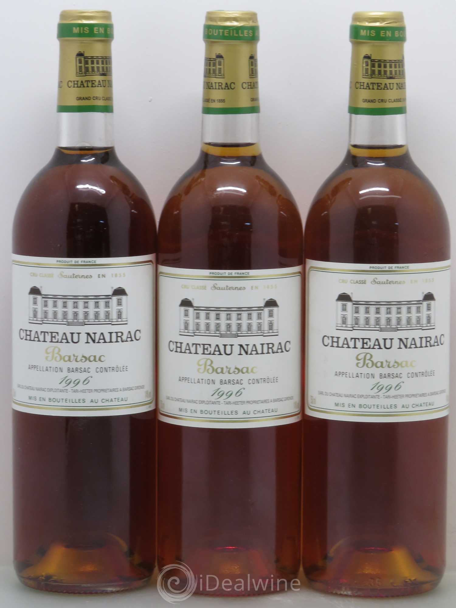 Château Nairac 2ème Grand Cru Classé 1996 - Lotto di 3 bottiglie - 0