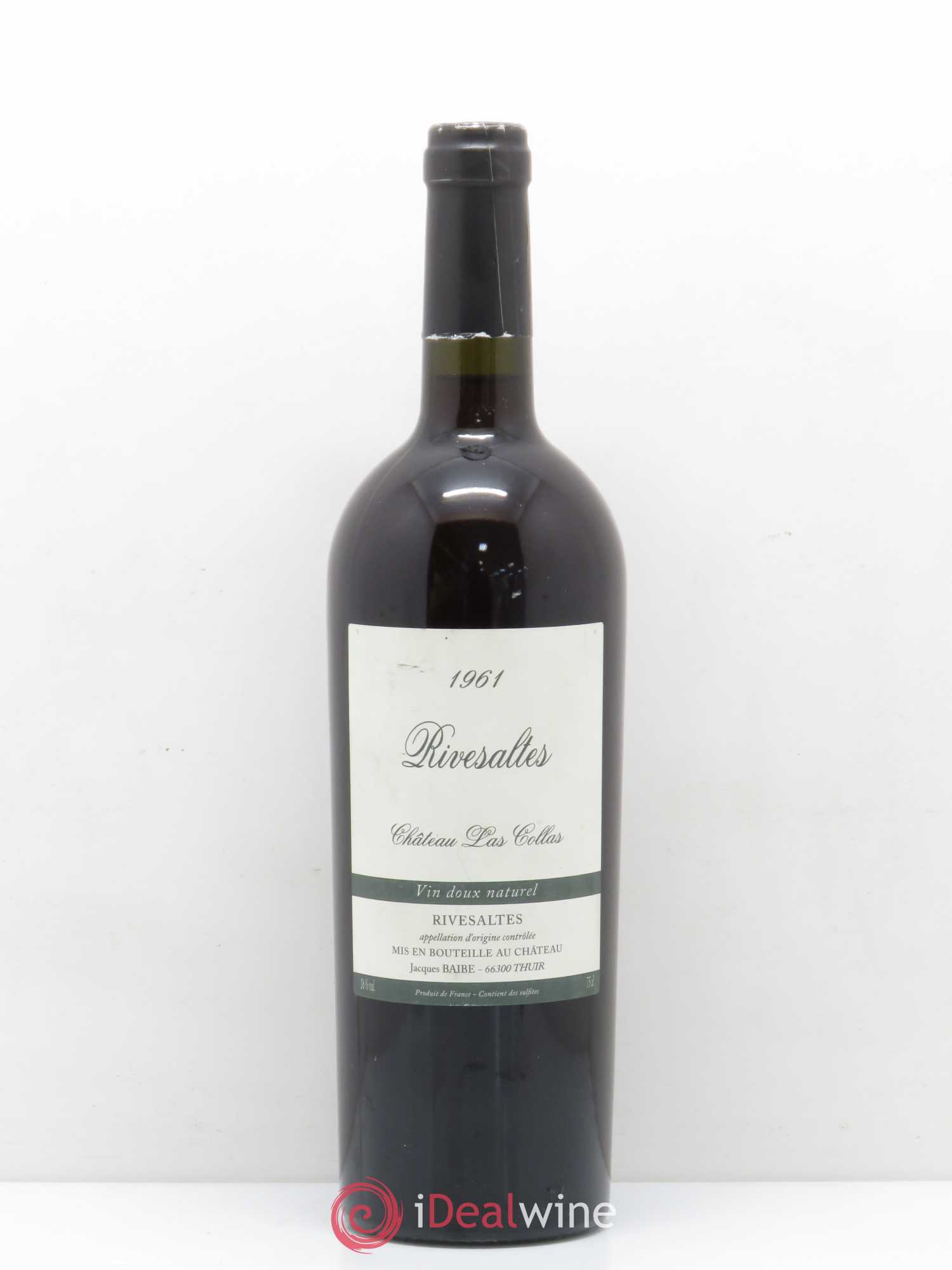 Rivesaltes Château Las Collas 1961 - Posten von 1 Flasche - 0